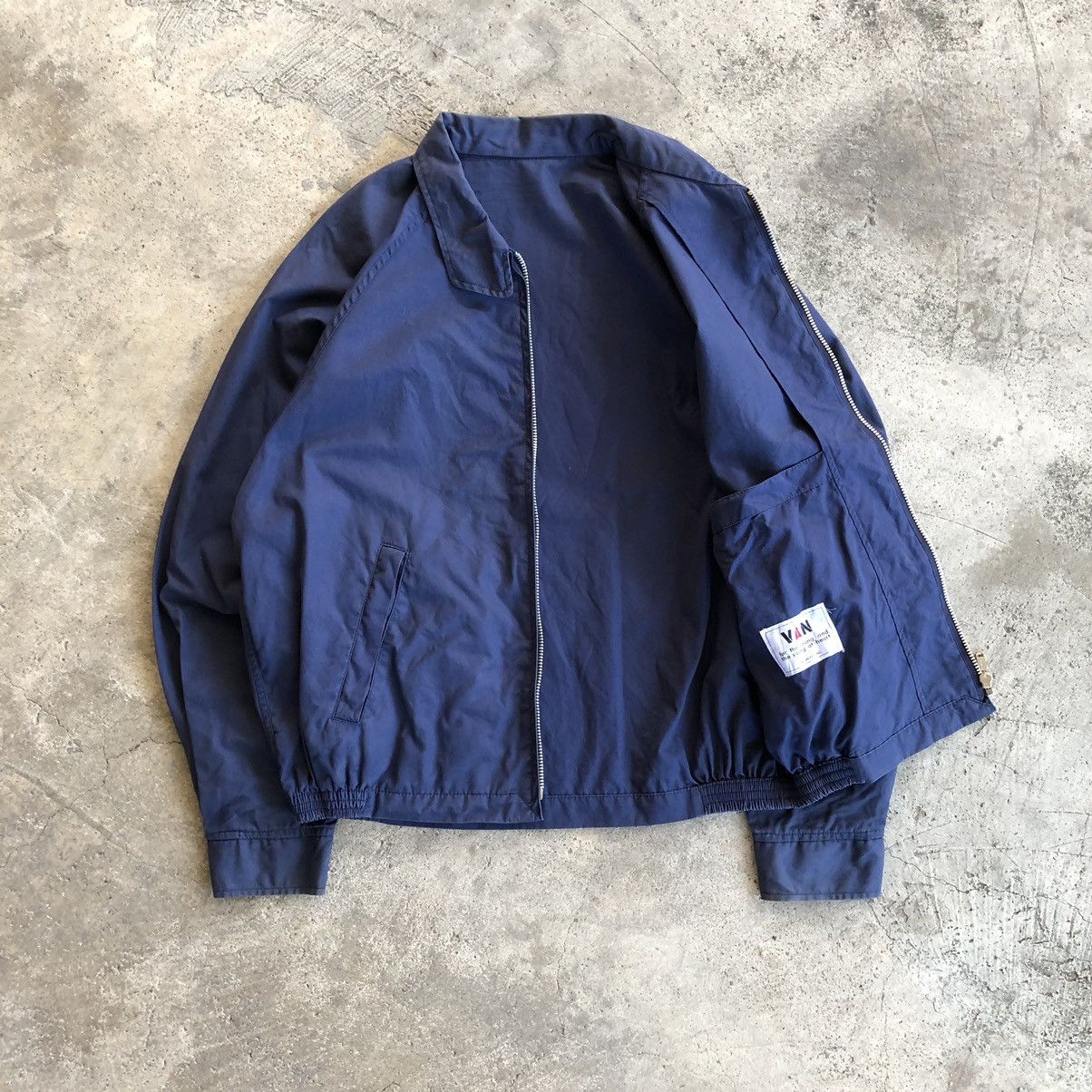 Japanese Brand × Van VAN JAC Big Logo Printed Bomber Jacket Size US M / EU 48-50 / 2 - 3 Thumbnail