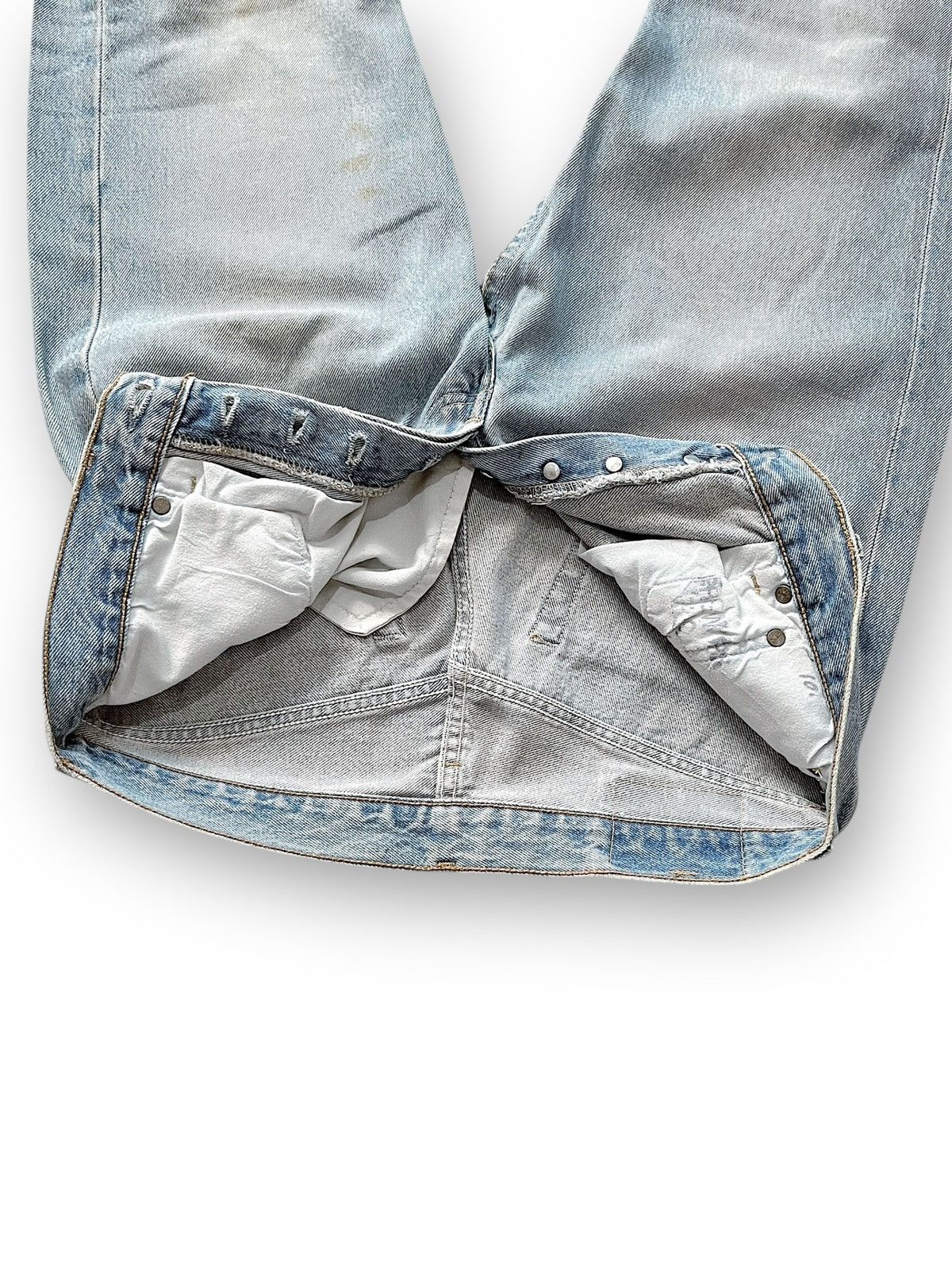 Levi's 98’ Levi’s 501 Made In USA Distressed Denim Pants Size US 30 / EU 46 - 3 Thumbnail
