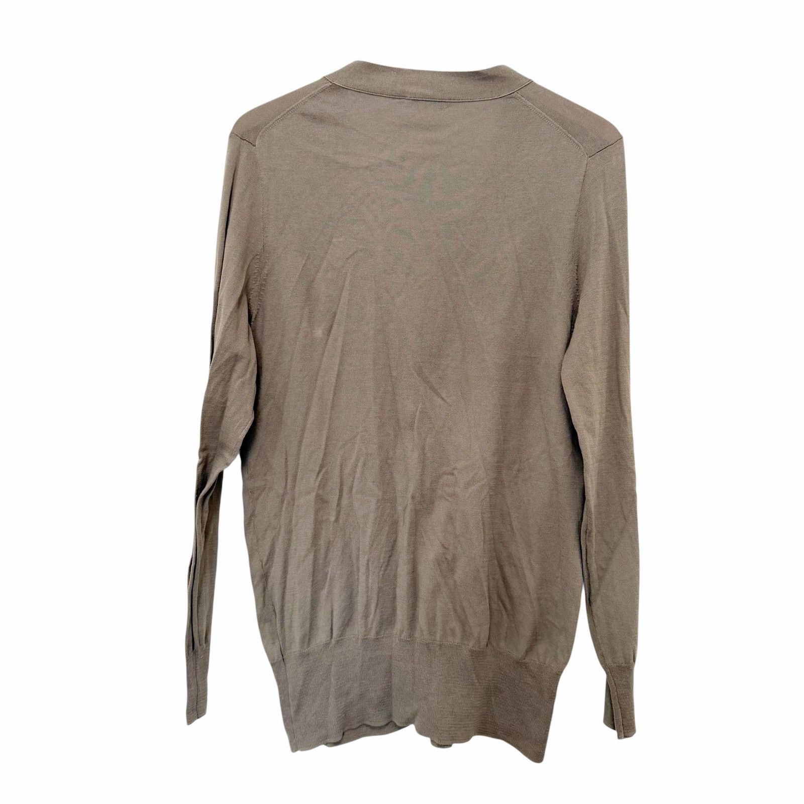 Other Garnet Hill Brown Cotton Button Front Cardigan Sz XL Size XL / US 12-14 / IT 48-50 - 5 Thumbnail