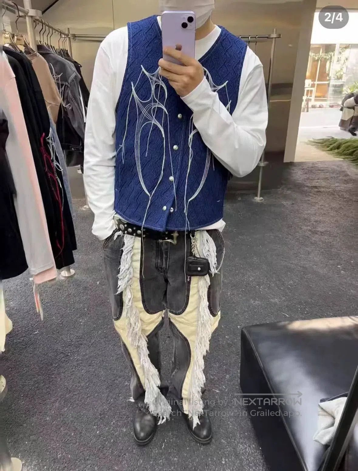 Thug Club Thug Club Frayed Denim Pants. Size US 28 / EU 44 - 9 Thumbnail