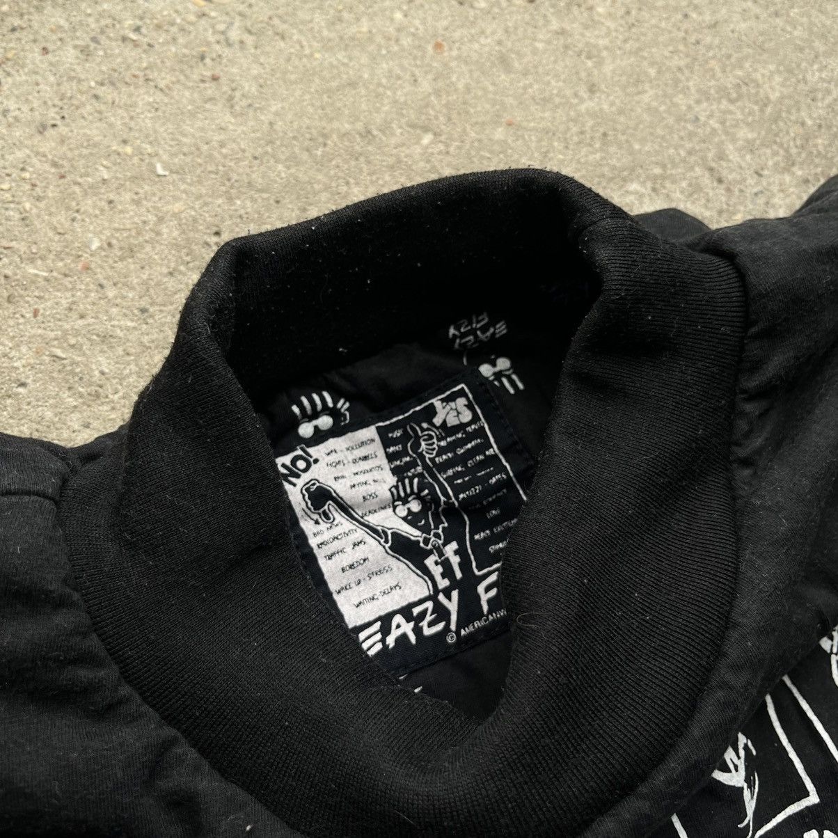 Vintage VTG Americanwear 1990 United Eazy Fizy Humor Face sweatshirt Size US M / EU 48-50 / 2 - 2 Thumbnail