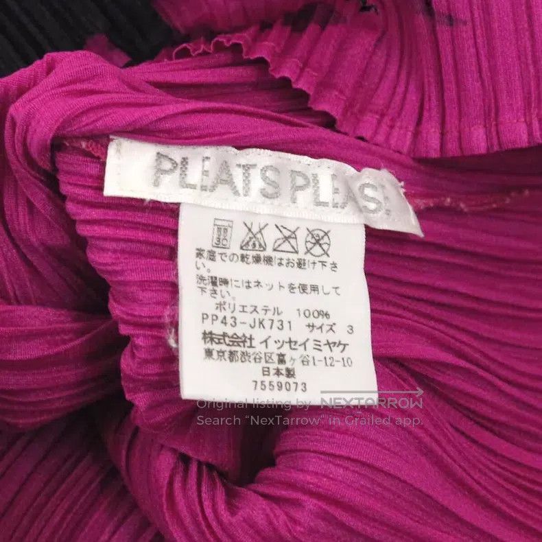 Issey Miyake Issey Miyake Magenta Sleeveless Tank Top Size L / US 10 / IT 46 - 6 Thumbnail