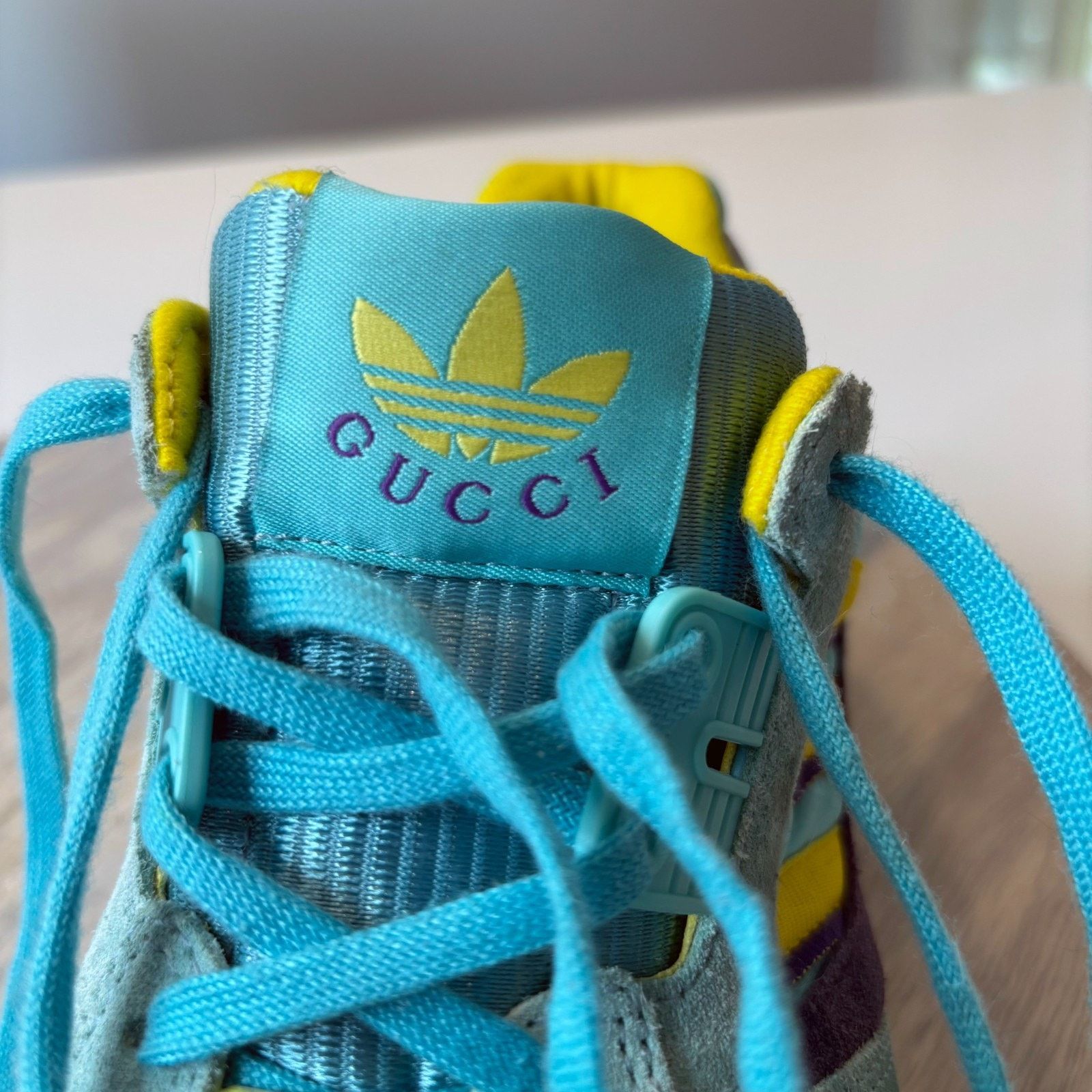 Adidas Gucci Adidas ZX 8000 Aqua Monogram Athletic Sneakers Sz 6.5 Size US 6.5 / IT 36.5 - 10 Thumbnail