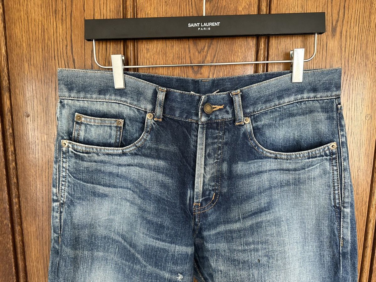 Saint Laurent Paris SS21 $890 Saint Laurent selvedge blue denim jeans 32 Size US 32 / EU 48 - 12 Thumbnail