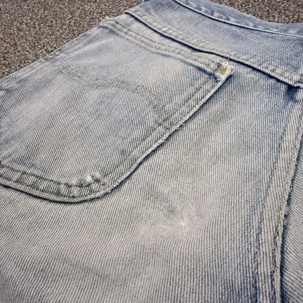 Vintage 🇺🇸 Early 80s Lee Distressed Faded Wash Aging Denim Made Usa Size US 30 / EU 46 - 10 Thumbnail