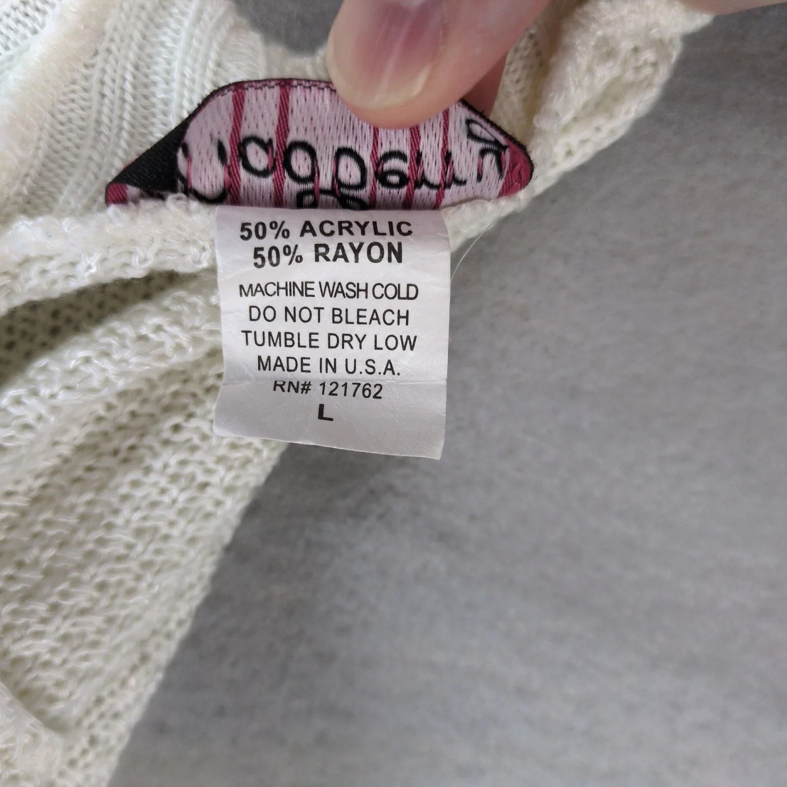 Other Madberry Ivory Knit Poncho Tank Top Womens L Corset Tie Neck Size L / US 10 / IT 46 - 6 Thumbnail