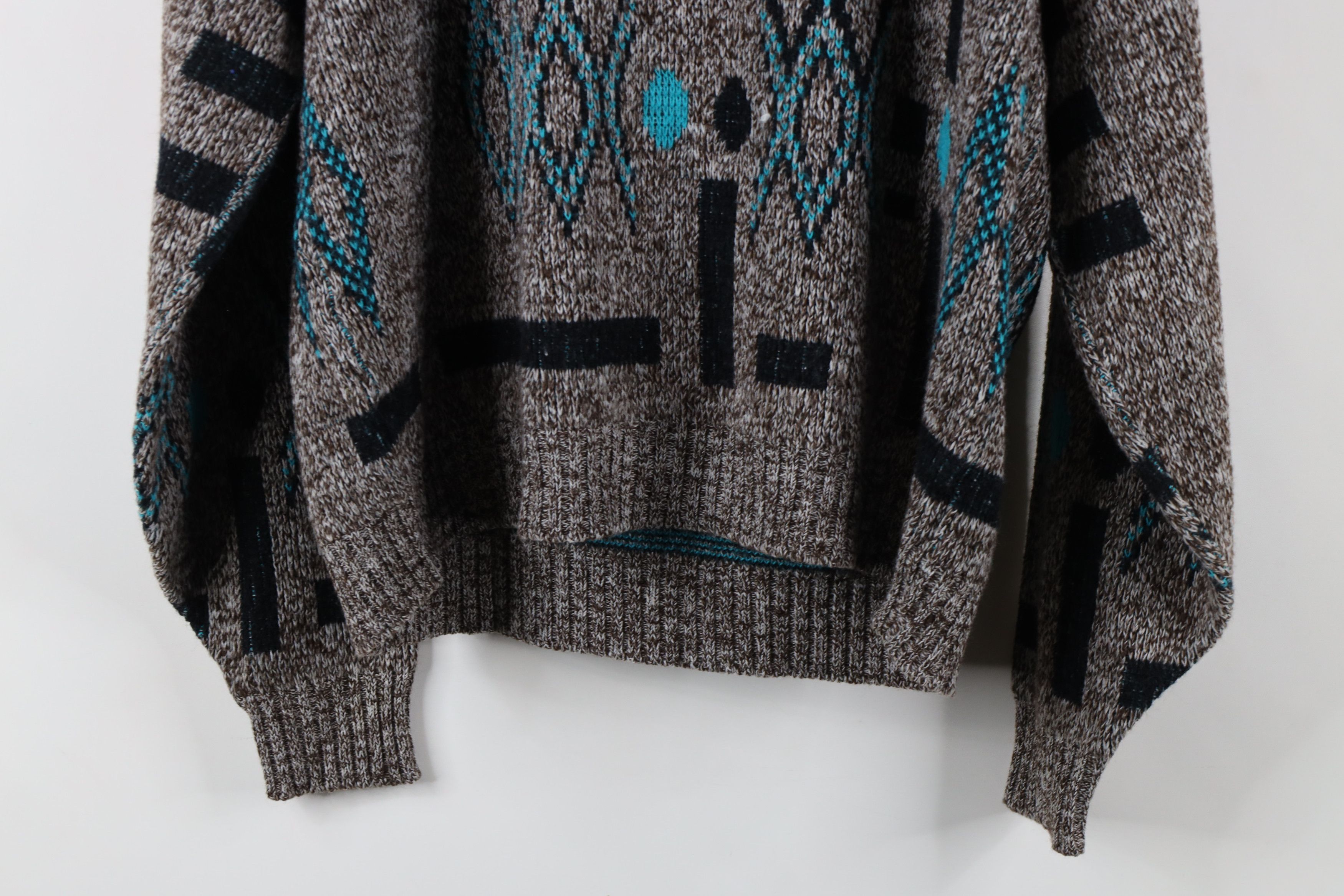 Vintage Vintage 90s Streetwear Polka Dot Knit Crewneck Sweater USA Size L / US 10 / IT 46 - 11 Thumbnail