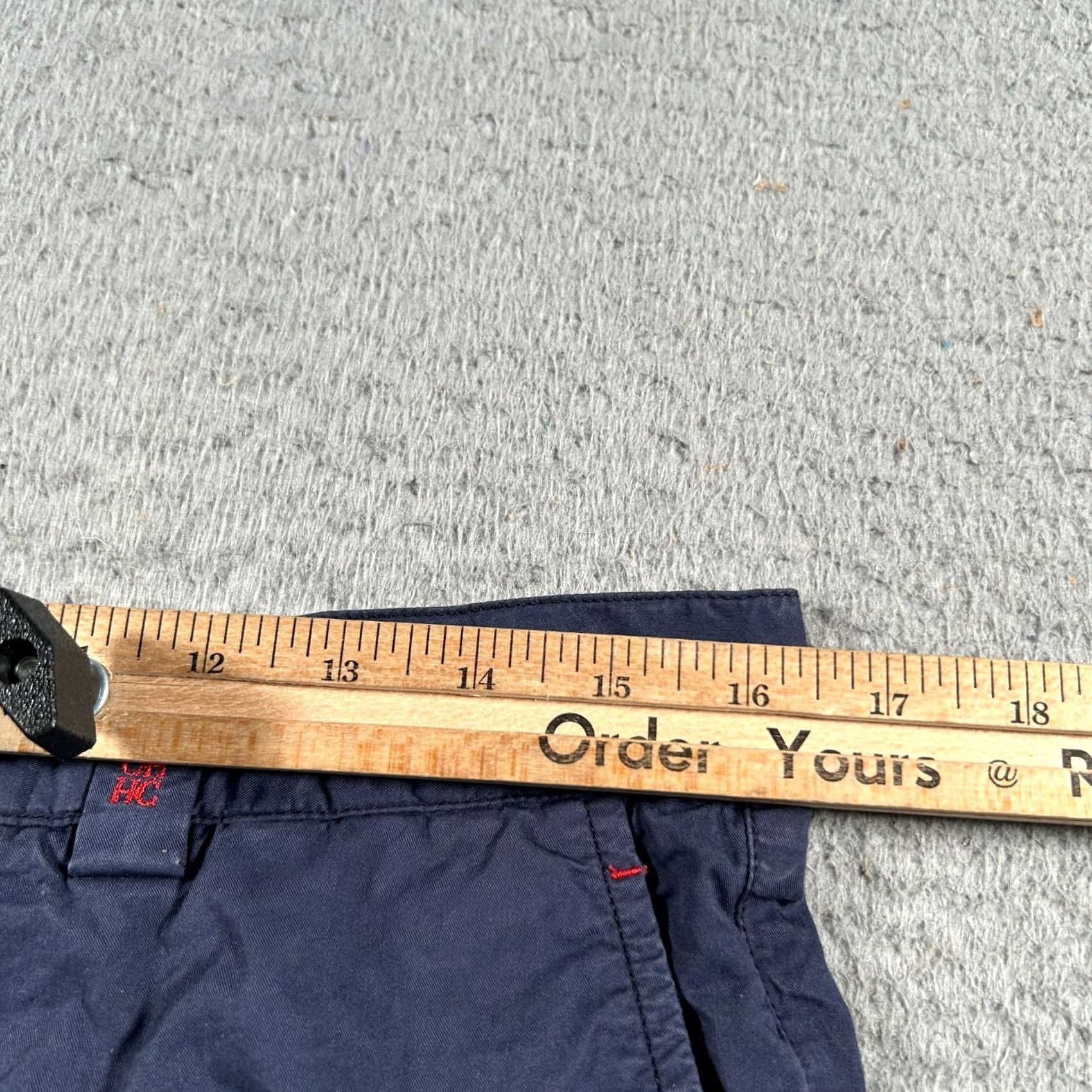 Carolina Herrera Carolina Herrera Pants 32x26 Navy Chino Straight Leg Mid Rise Cotton Blend Men Pants Size US 34 / EU 50 - 5 Thumbnail