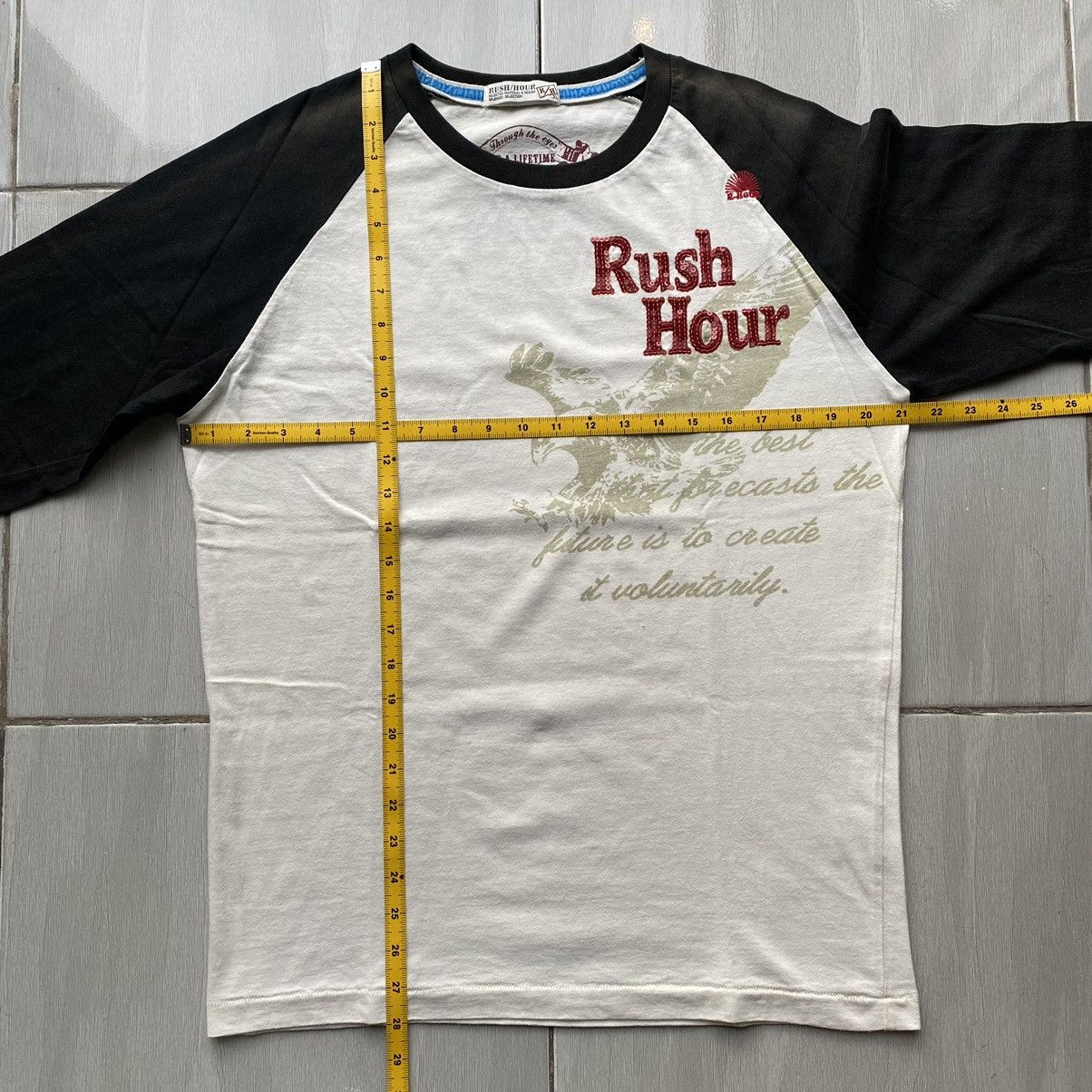 Vintage Rush Hour Japanese Vintage Single Stitch Super Cool Raglan Size US XL / EU 56 / 4 - 23 Thumbnail