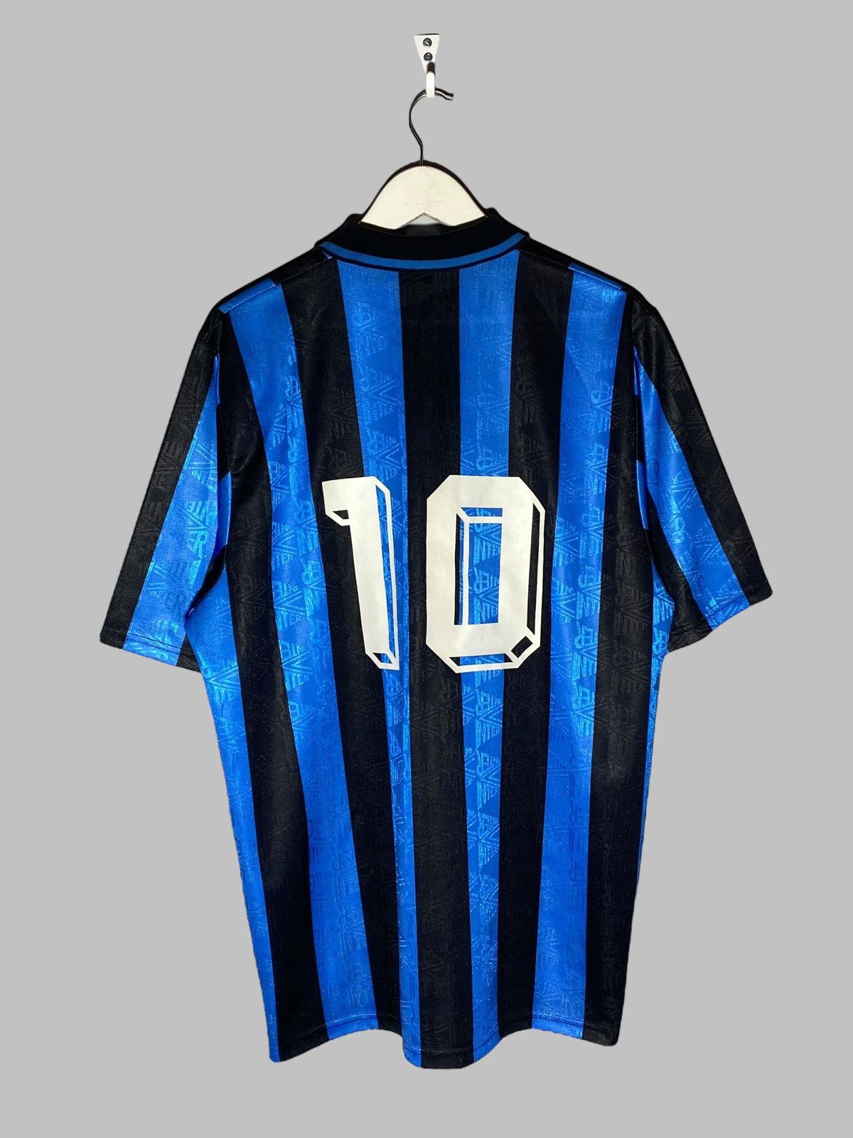 Umbro 🔥 INTER MILAN 1991/92 UMBRO FITGAR JERSEY Y2K ZLATAN CORE Size US XL / EU 56 / 4 - 2 Thumbnail