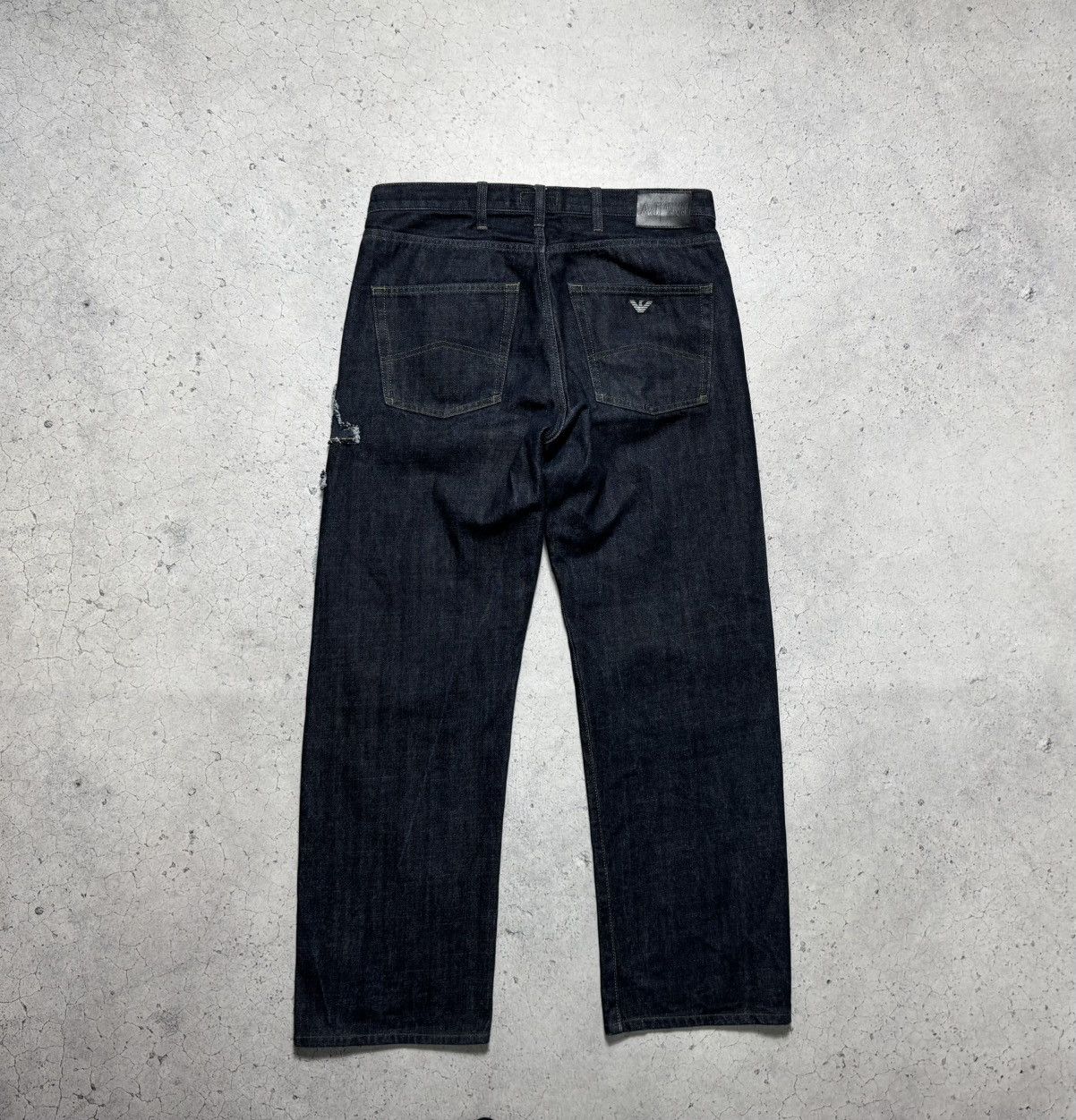 Armani Armani Jeans Big Logo Baggy Denim Luxury Vintage Size 34 Size US 34 / EU 50 - 11 Thumbnail
