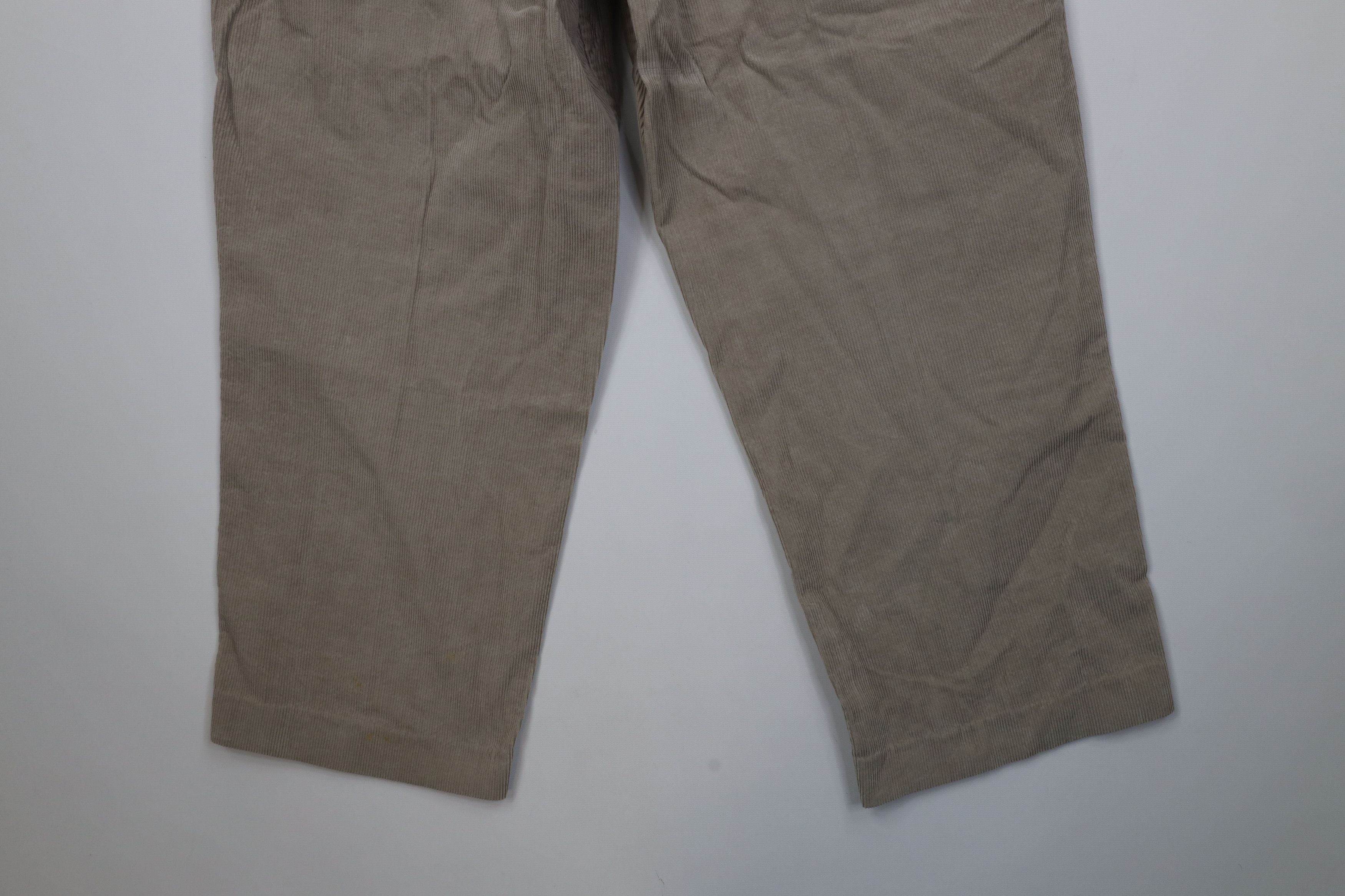 Vintage Vintage 90s Streetwear Wide Leg Corduroy Chino Pants Beige Size US 32 / EU 48 - 11 Thumbnail