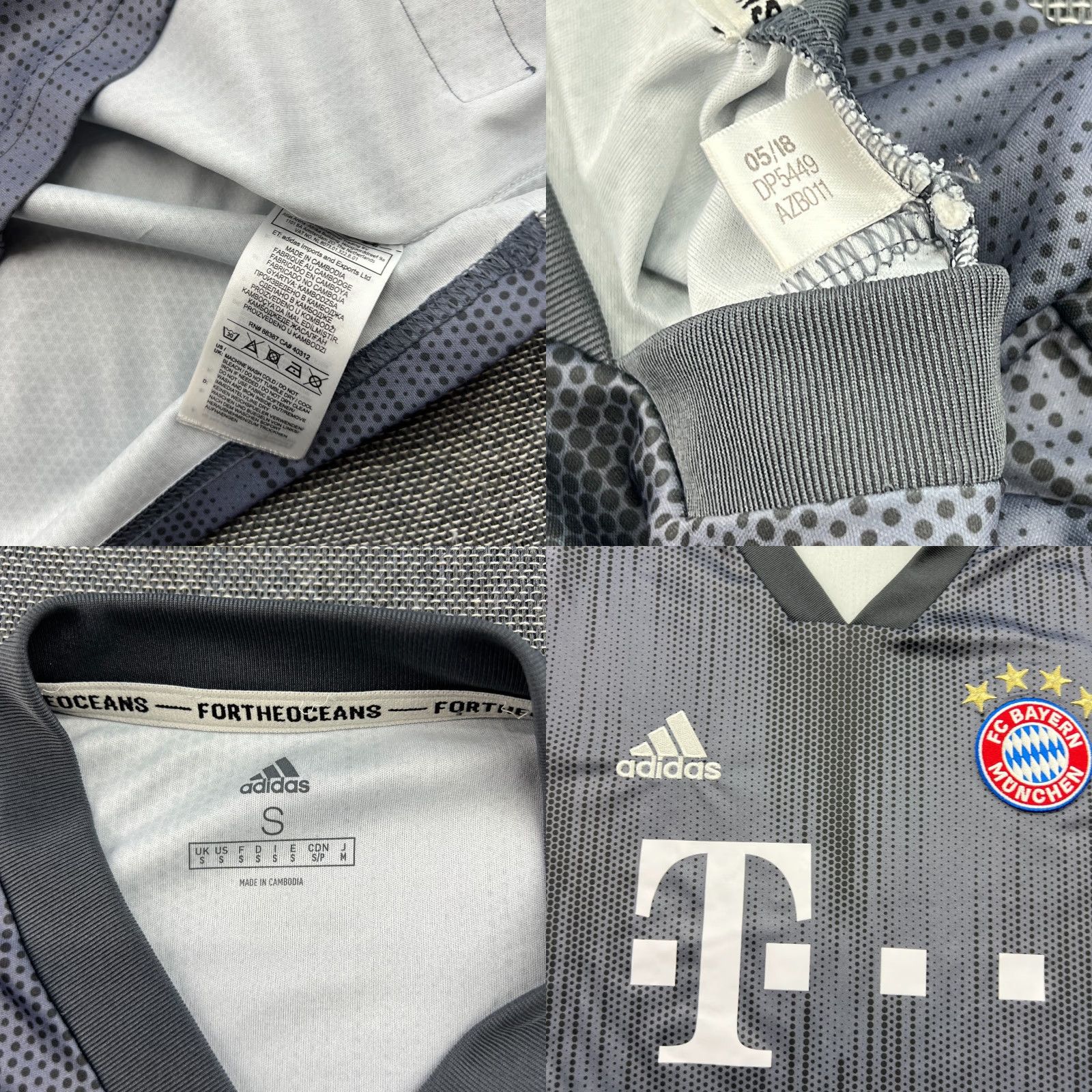 Adidas Bayern Munich 2018 2019 Third Football Jersey Mens Small adidas Shirt Size US S / EU 44-46 / 1 - 8 Thumbnail