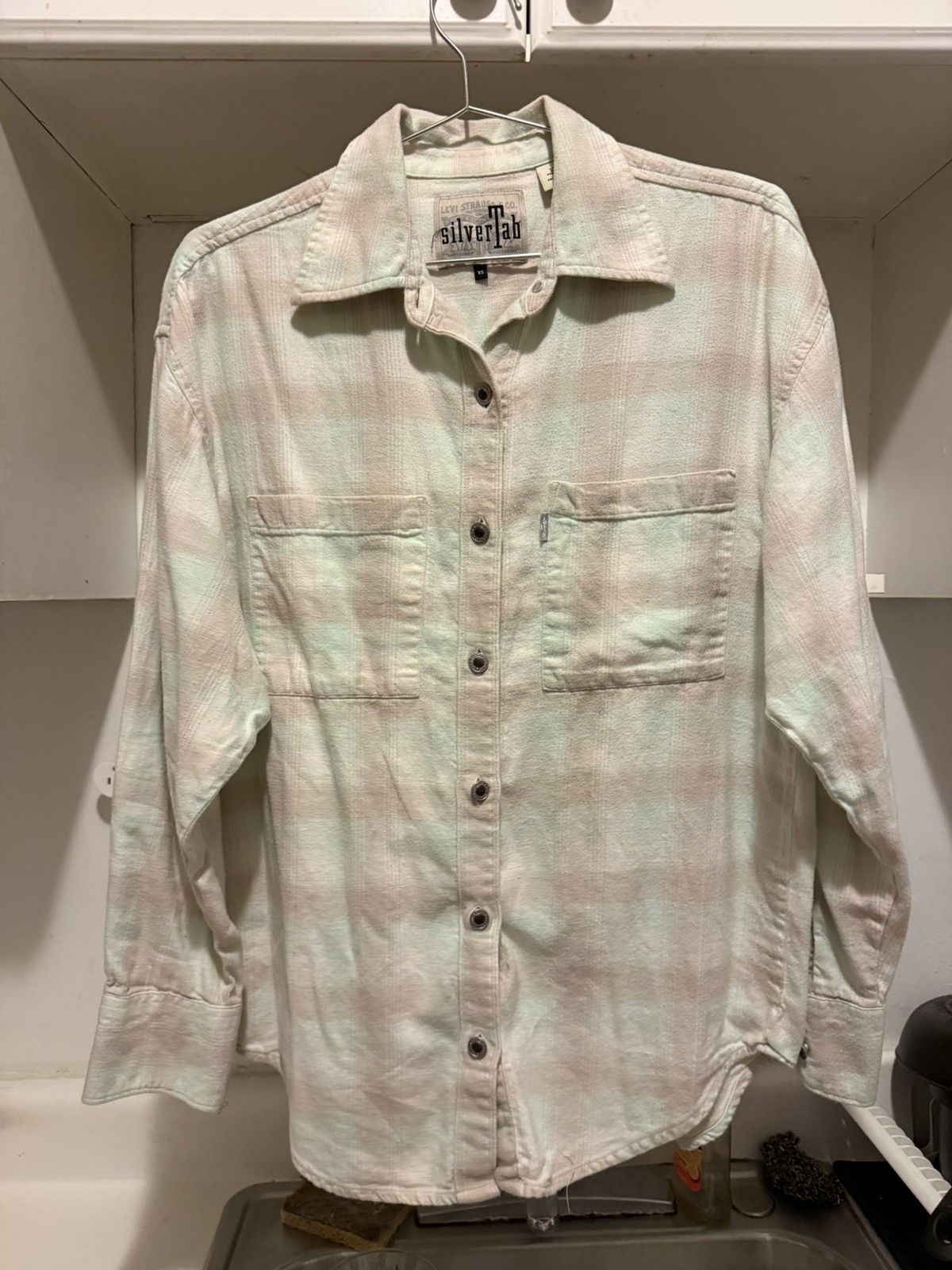 Levi's Vintage Clothing Vintage Levi's Silver Tab Button Down Flannel Shirt Size US M / EU 48-50 / 2 - 1 Thumbnail