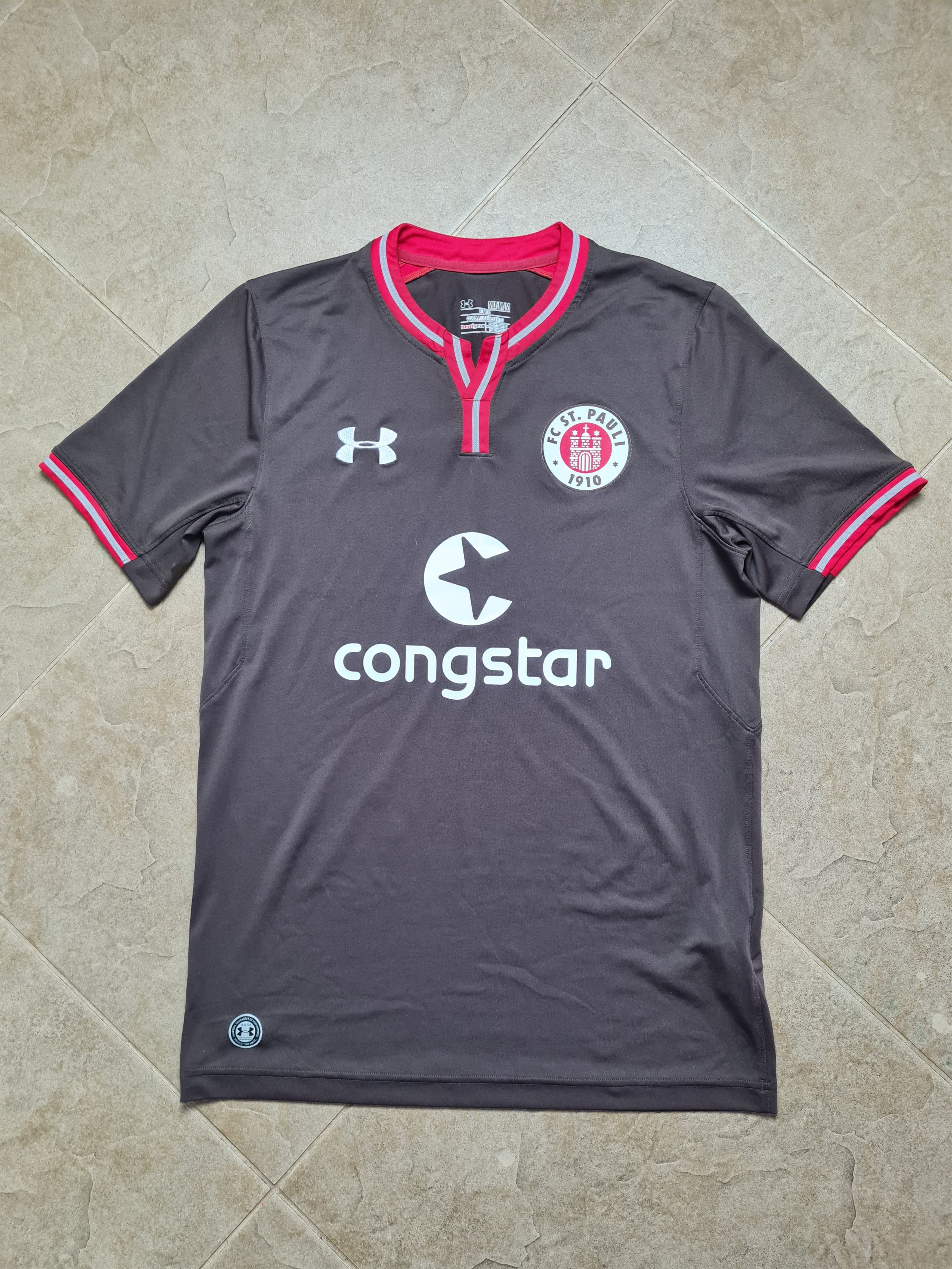 Under Armour SOCCER SHIRT ST PAULI 2019/2020 HOME FOOTBALL JERSEY Size US M / EU 48-50 / 2 - 5 Thumbnail