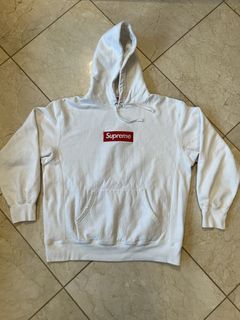 Supreme White Box Logo Hoodie White | Grailed