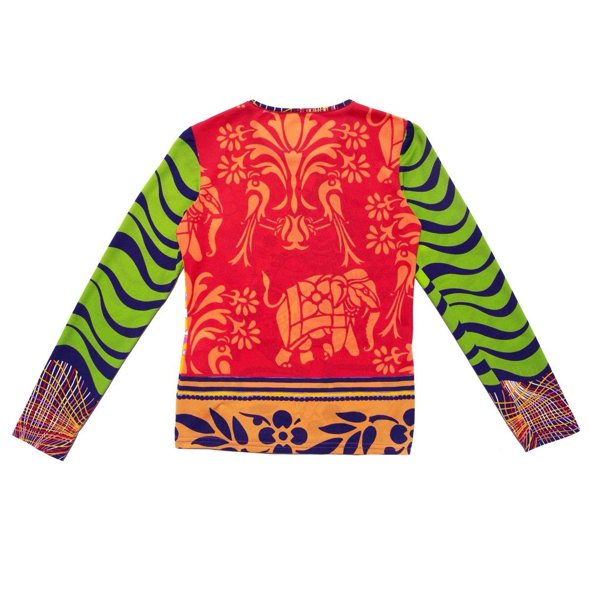 Vintage y2k psychedelic rave Krishna long sleeve top Size S / US 4 / IT 40 - 4 Thumbnail