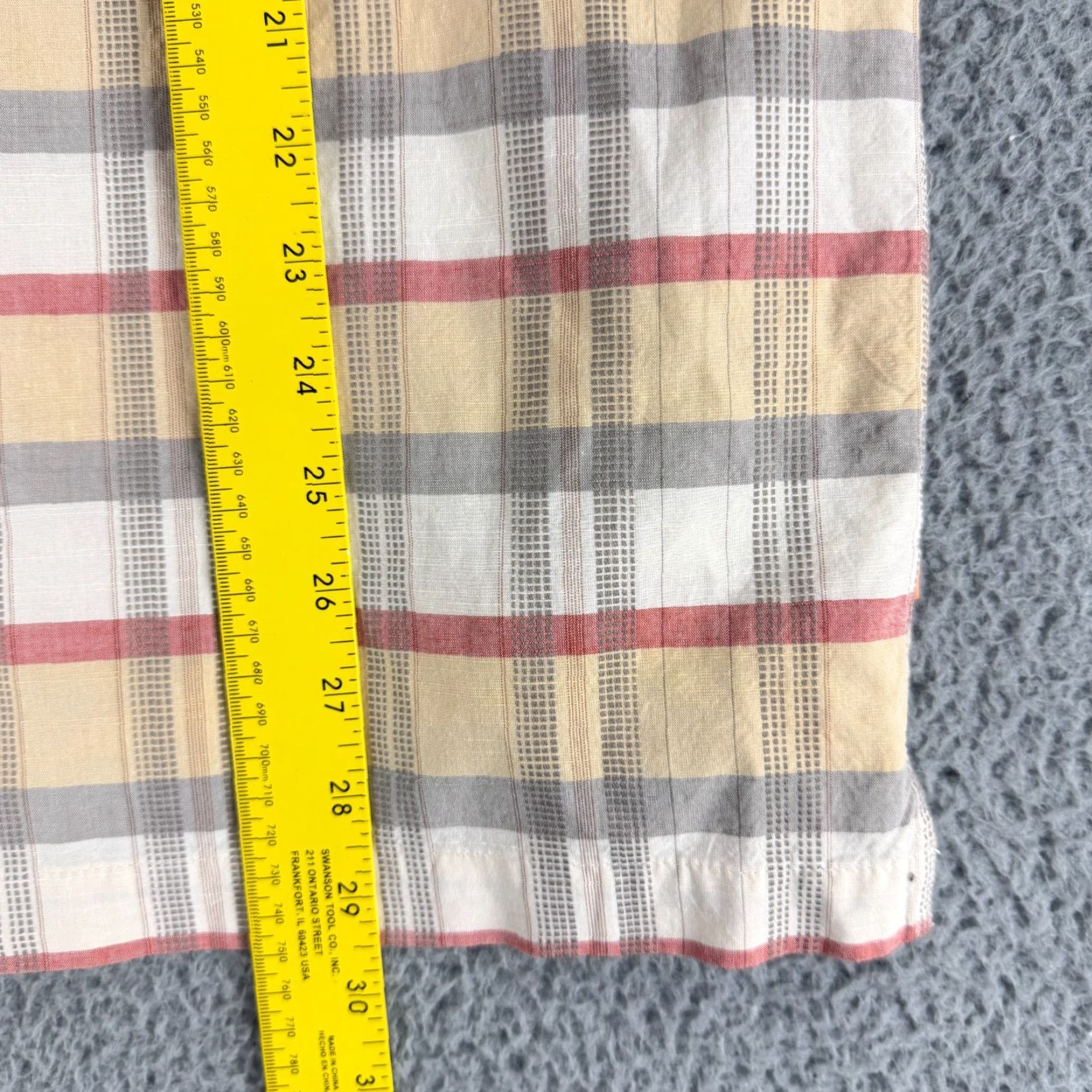 Quiksilver Quiksilver Waterman Button-Up Shirt Mens Medium Yellow Plaid SS Tailored Regular Fit Casual Beach Hawaiian Size US M / EU 48-50 / 2 - 6 Thumbnail