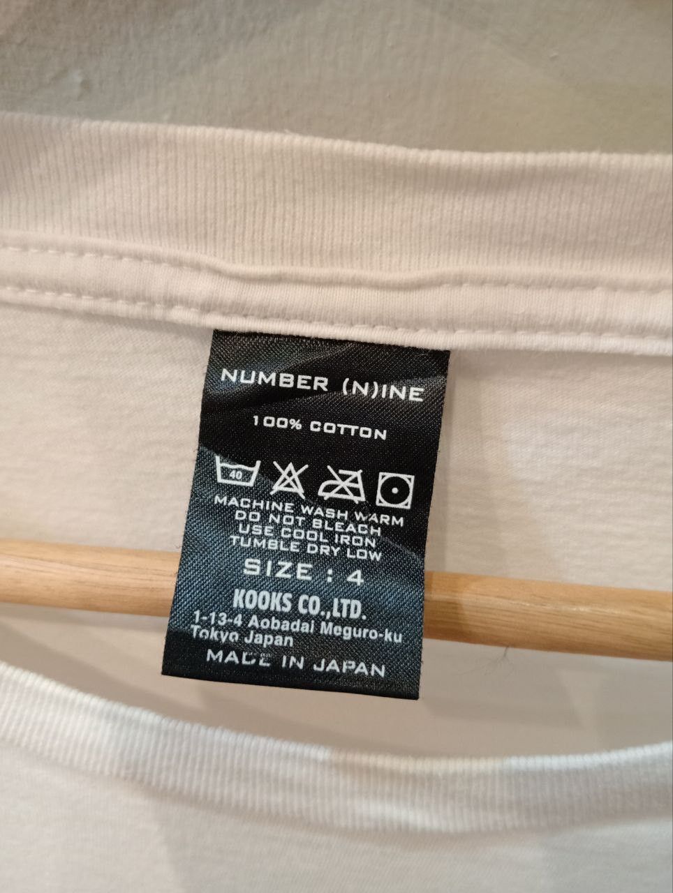 Number (N)ine NUMBER NINE JAPAN LONG SLEEVE TSHIRT - SIZE 4 JAPAN Size US XL / EU 56 / 4 - 2 Thumbnail