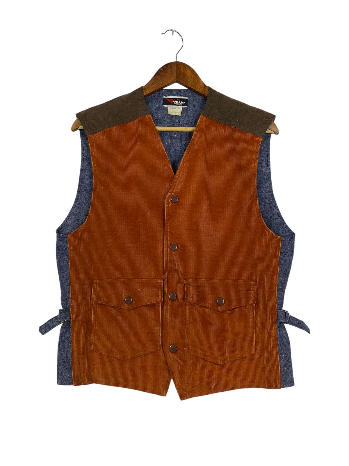 Japanese Brand × Vintage Vintage Valio Sportwear Kenkoo vest Size US L / EU 52-54 / 3 - 1 Thumbnail