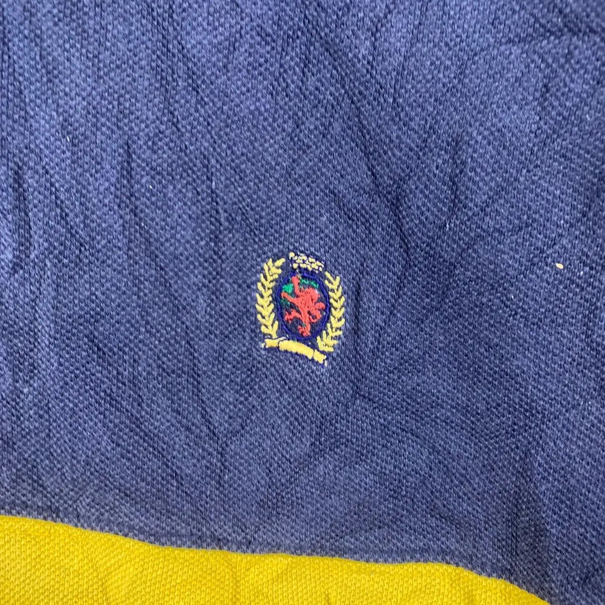 Tommy Hilfiger Vintage TOMMY HILFIGER USA Cookie Logo Striped Polo Tee Size US XL / EU 56 / 4 - 3 Thumbnail
