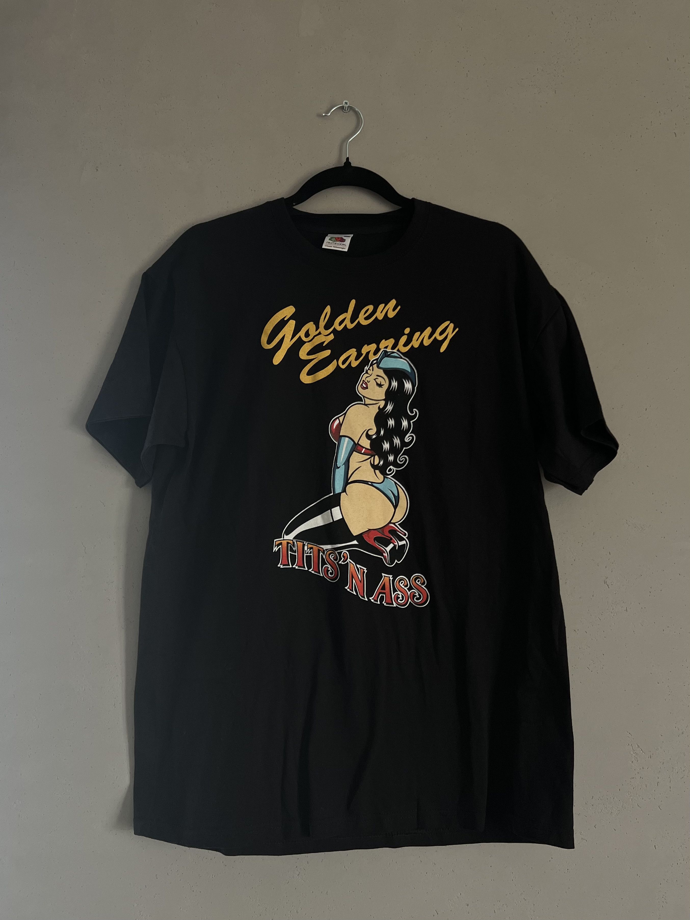Band Tees × Vintage vintage golden earring tee girl tits and ass band Size US L / EU 52-54 / 3 - 1 Thumbnail