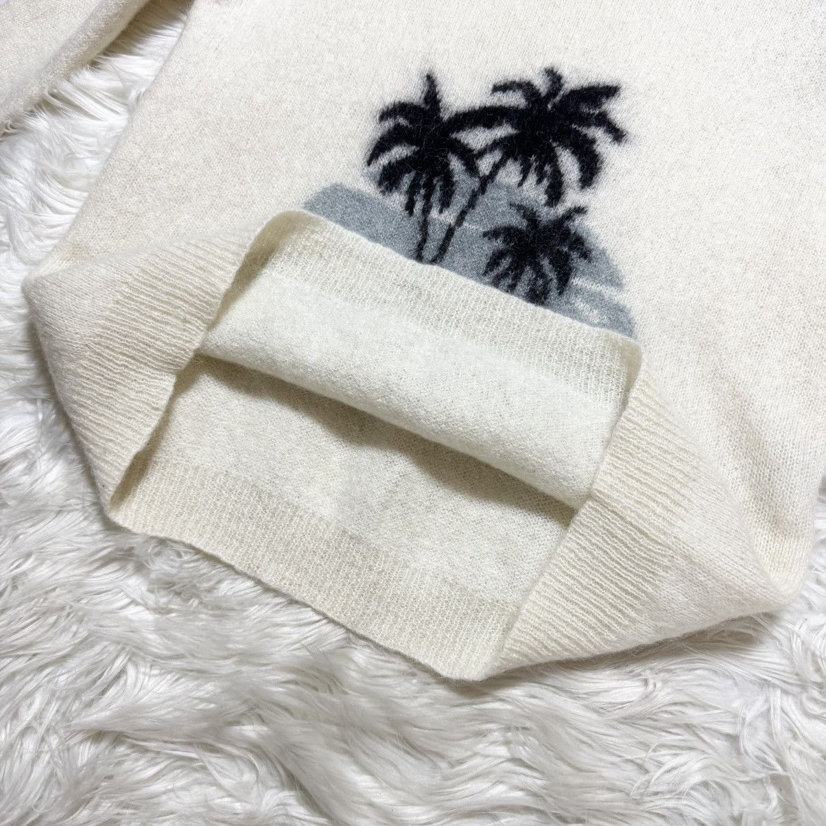 Saint Laurent Paris Saint Laurent Paris Sunset Beach Mohair Sweater Size US XL / EU 56 / 4 - 7 Thumbnail
