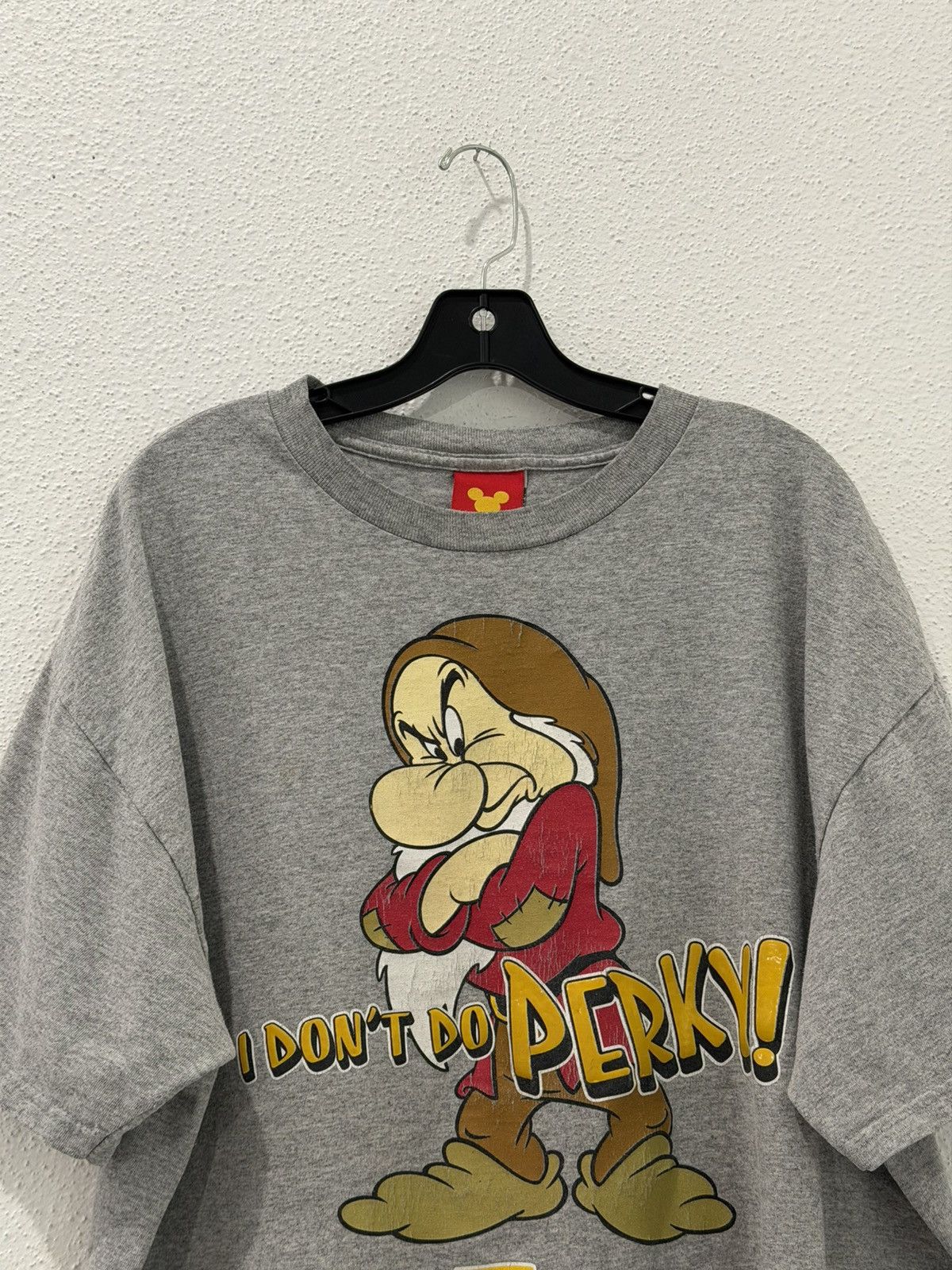 Disney Vintage Grumpy Disney Snow White 7 Dwarves I Dont Do Perky T Size US XL / EU 56 / 4 - 2 Thumbnail