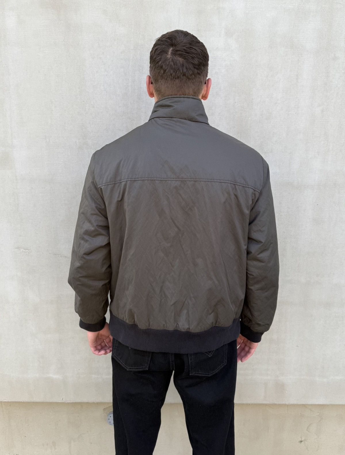 Yves Saint Laurent YSL Yves Saint Laurent Jacket L Graphite Logo Bomber Designe Size US L / EU 52-54 / 3 - 3 Thumbnail