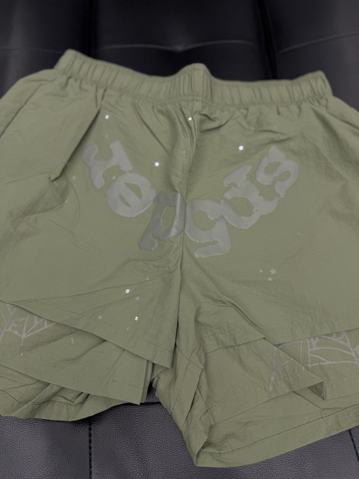 Sp5der Sp5der Double Layer WEB Shorts Size L (NEW) Green Size US 33 - 2 Thumbnail
