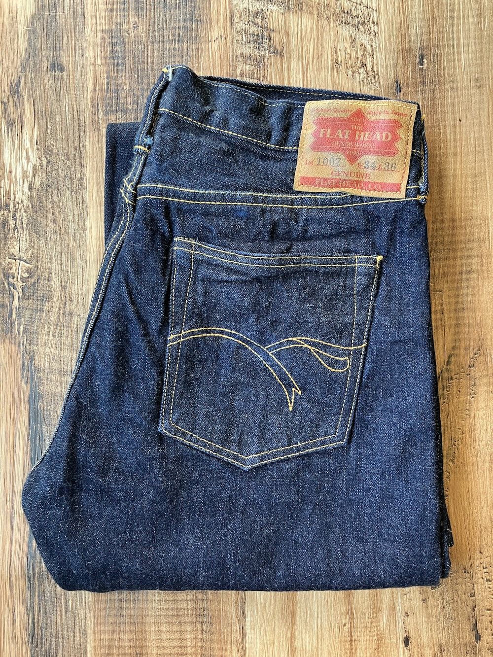 The Flat Head THE FLAT HEAD 1007 Bootcut W31 x L32 Zimbabwe cotton 14.5oz Size US 31 - 2 Thumbnail
