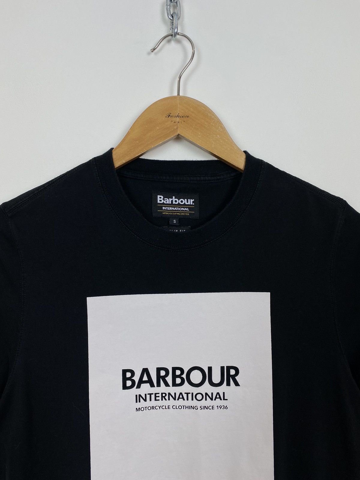 Barbour Barbour International Slim Fit T-Shirt Mens Size S Top Black Size US S / EU 44-46 / 1 - 2 Thumbnail
