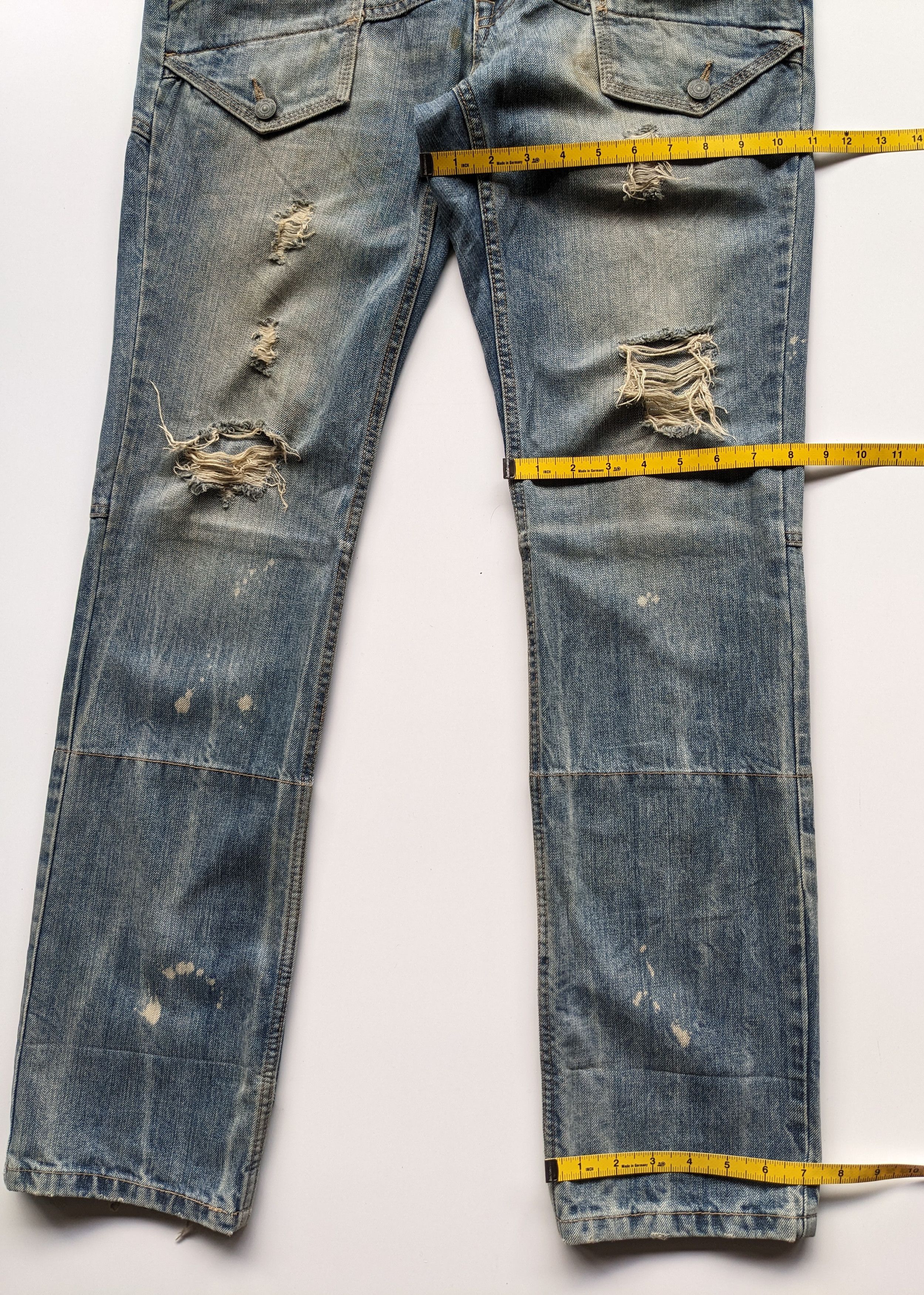 If Six Was Nine PPFM acidwash distressed jeans Size US 33 - 8 Thumbnail