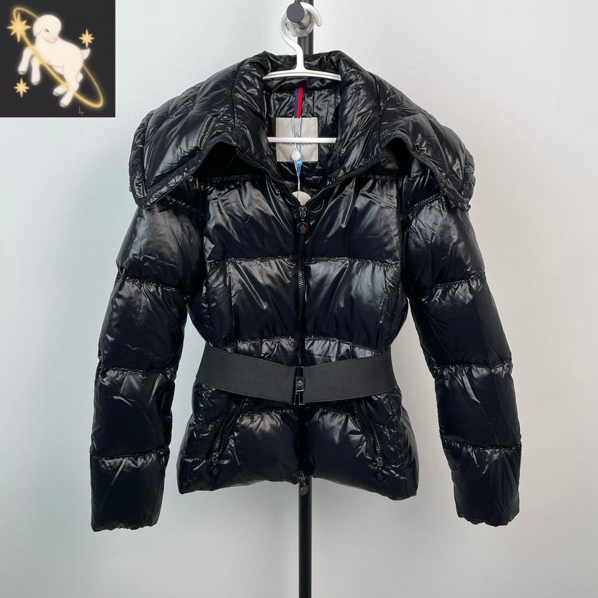 Moncler Moncler Long Black Down Jacket XS Women Size XS / US 0-2 / IT 36-38 - 1 Thumbnail