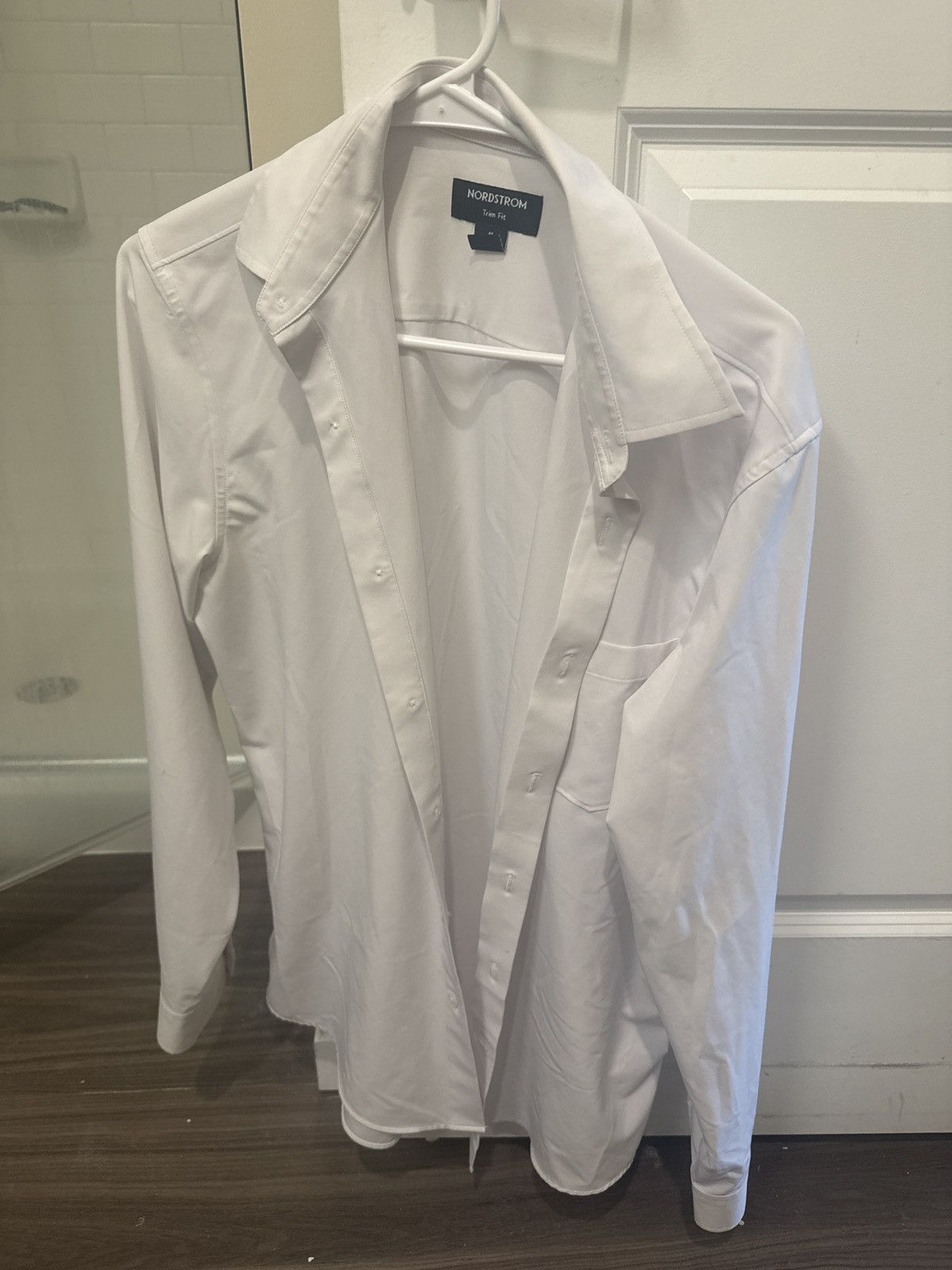 Nordstrom White Nordstrom trim fit button up long sleeve shirt Size US M / EU 48-50 / 2 - 1 Preview