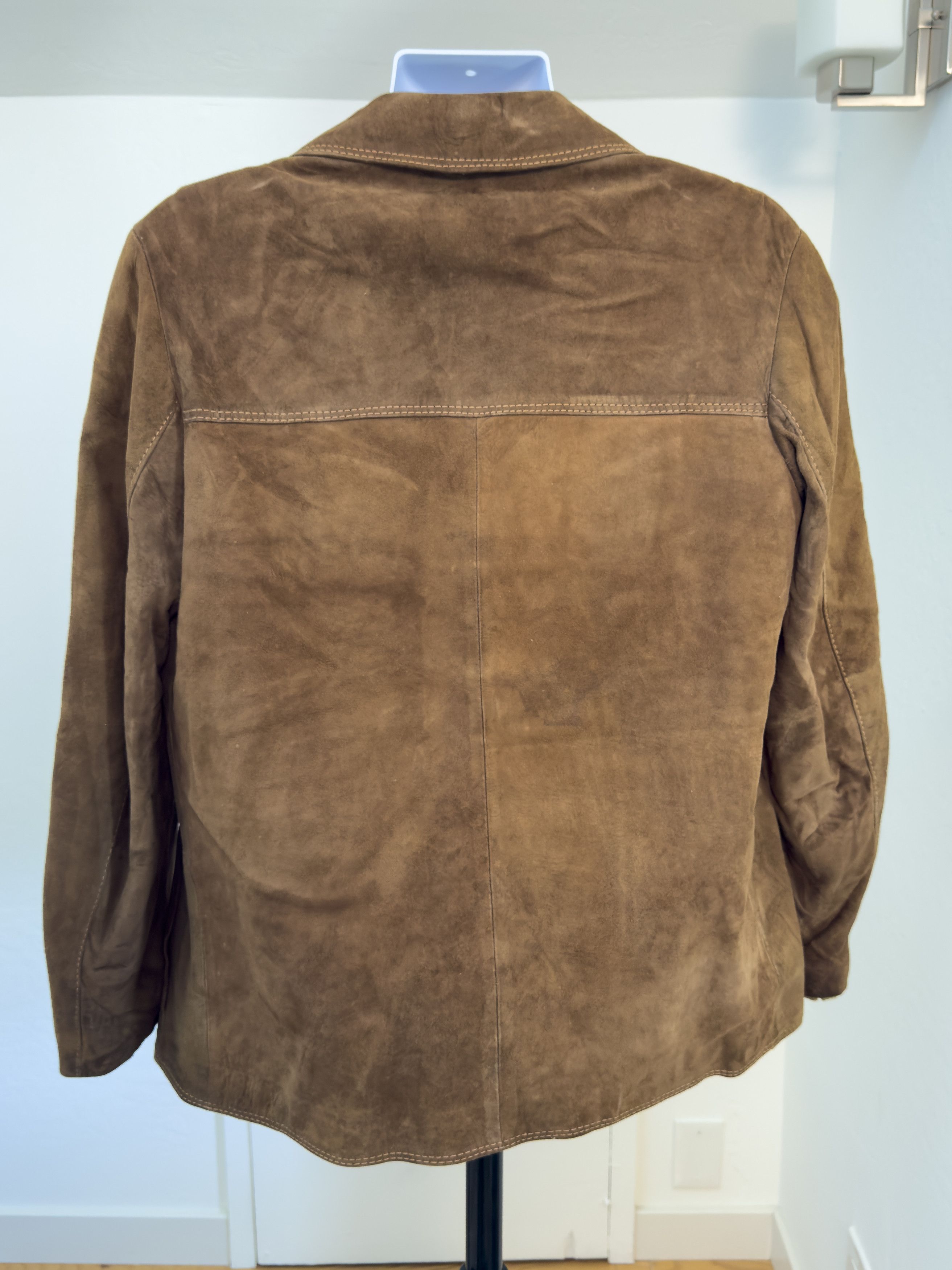 Other Vintage Brown Suede Leather Field Jacket Italy Sourced Size US M / EU 48-50 / 2 - 3 Thumbnail