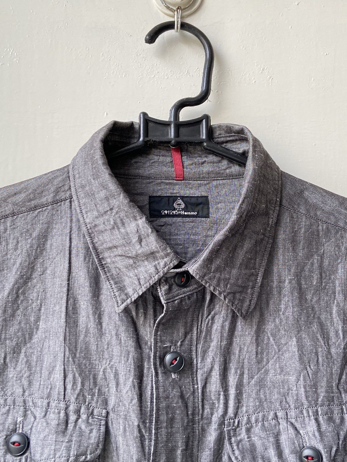 Designer × Japanese Brand 291295 Homme Grey Shirt Size US S / EU 44-46 / 1 - 13 Thumbnail