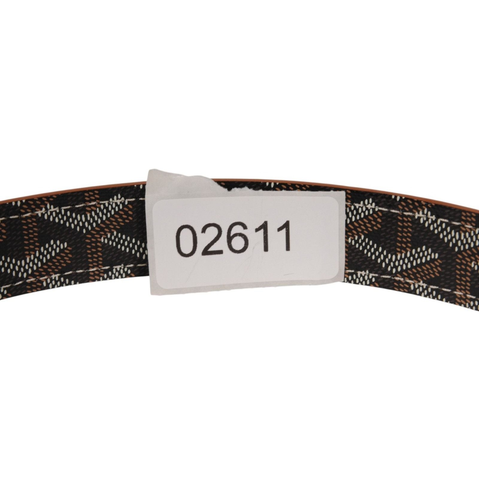 Goyard Fregate Belt 95 33 34 Black Brown Leather Goyardine - 02611 Size 34 - 17 Thumbnail