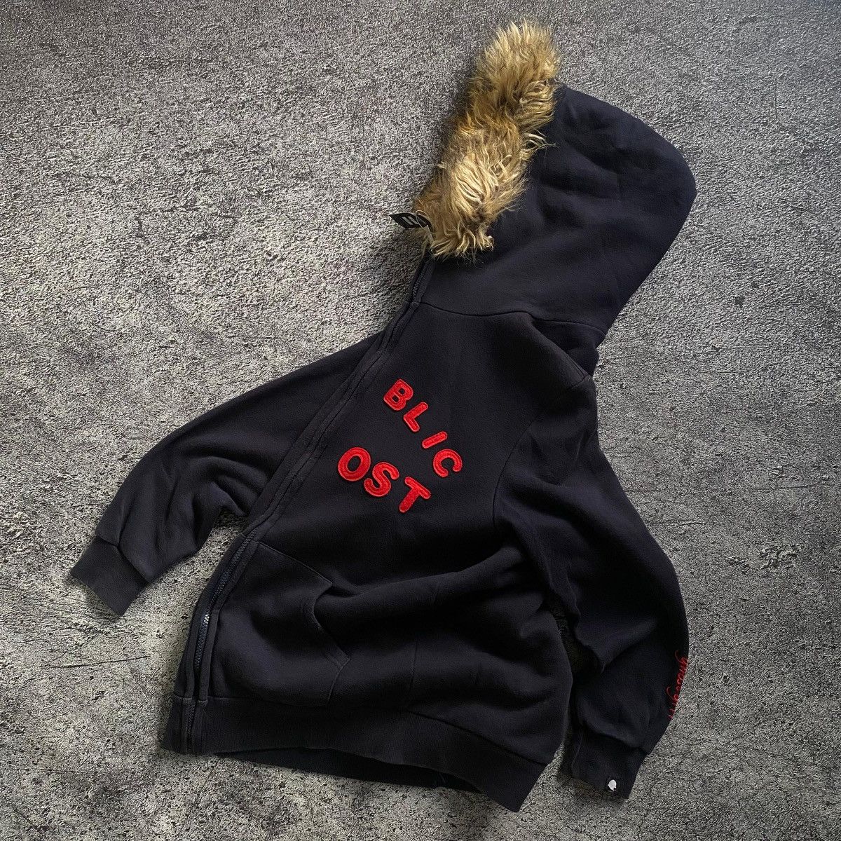 If Six Was Nine 2000s - Rep.Ghost ifsixwasnine lgb style Fur Zip Up Hoodie Size US L / EU 52-54 / 3 - 6 Thumbnail