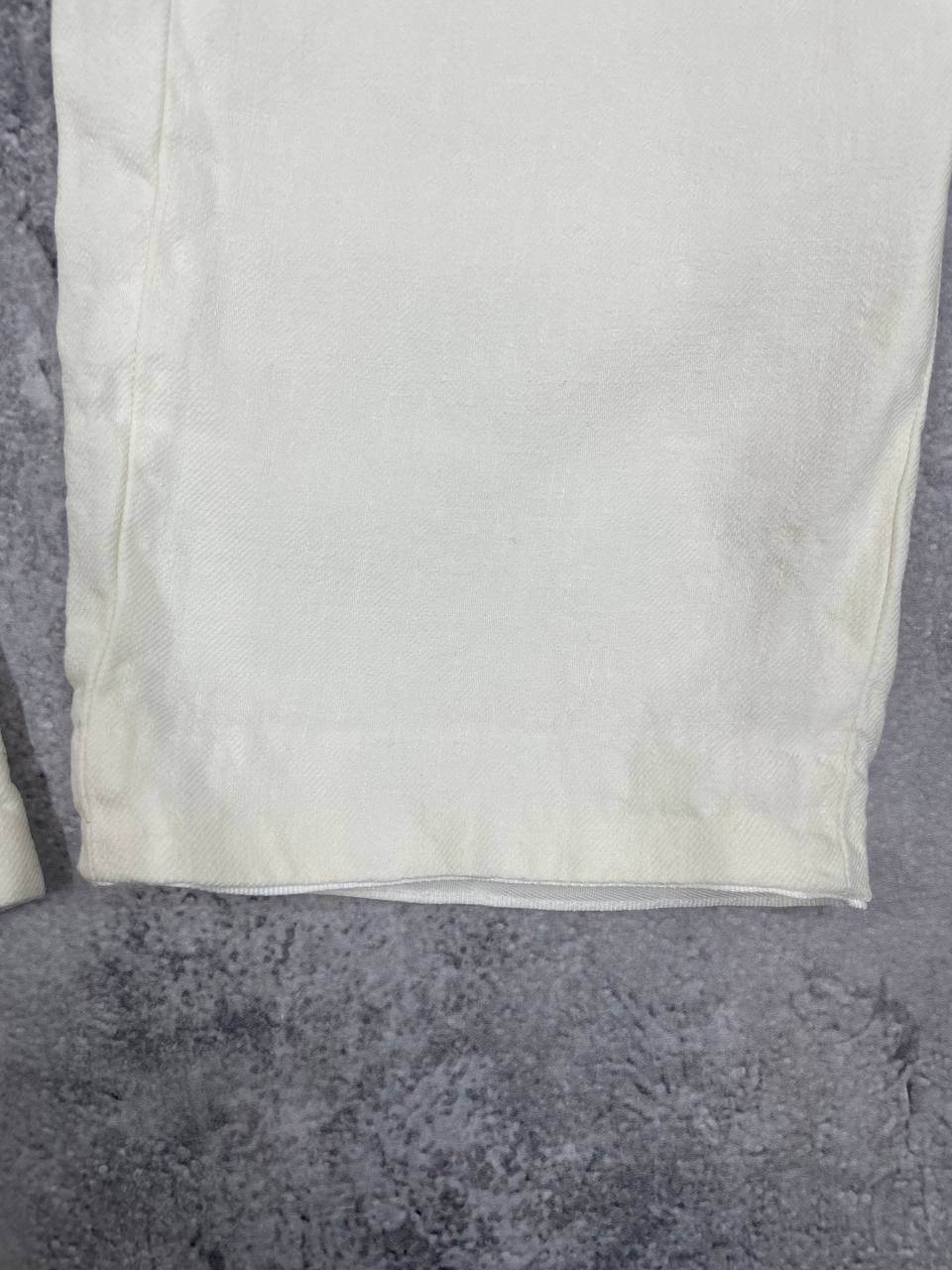 Suitsupply Suitsupply Men Pure Linen Cargo Pants Blake Flat Front White Size US 38 / EU 54 - 6 Thumbnail