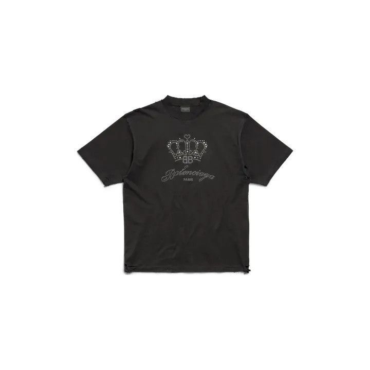 Balenciaga Balenciaga BbMotel Crown Logo T-shirt 0079-2507 Size US XS / EU 42 / 0 - 1 Thumbnail