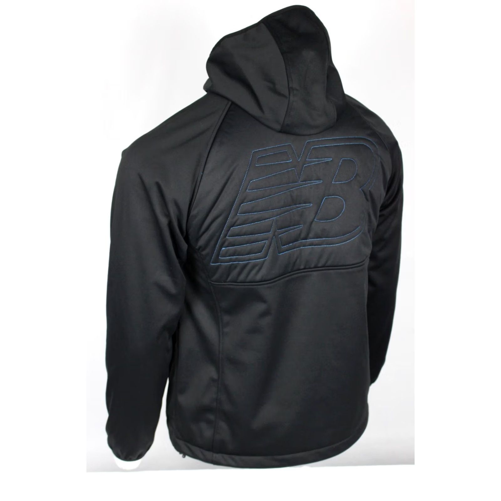 New Balance New Balance Men's Softshell Hybrid Jacket Full Zip Hooded Black Fleece Lined Size US M / EU 48-50 / 2 - 2 Thumbnail