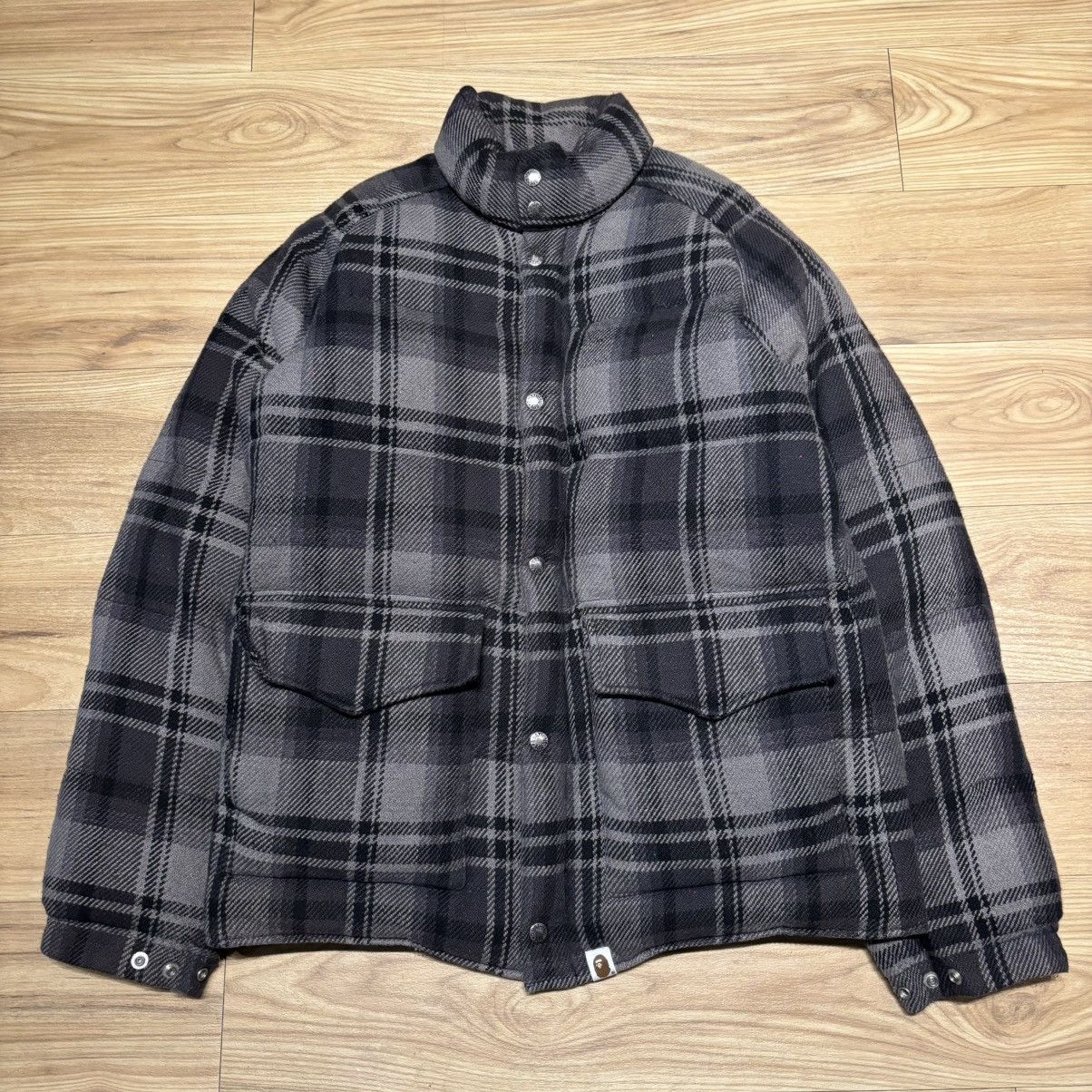 Bape Bape Quilted Plaid Puffer Size US M / EU 48-50 / 2 - 1 Thumbnail