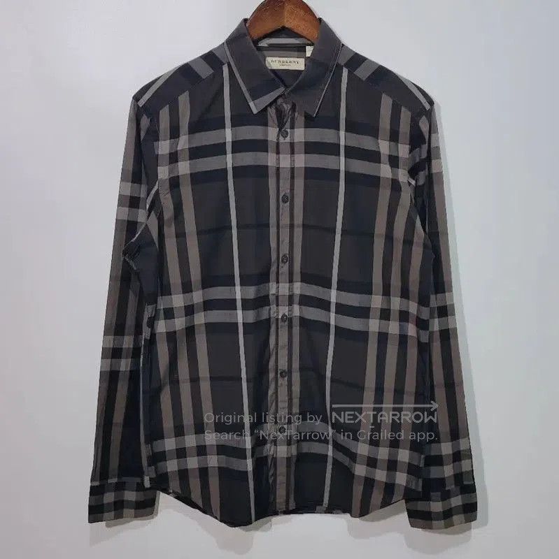 Burberry Burberry Gray Cotton Women's Shirt. Size L / US 10 / IT 46 - 1 Thumbnail