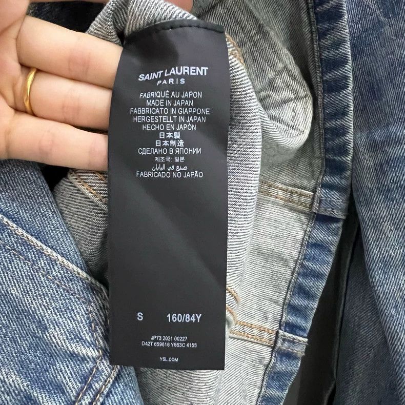 Saint Laurent Paris Saint Laurent Paris Blue denim long-sleeved shirt 2505-Next Size US S / EU 44-46 / 1 - 4 Thumbnail