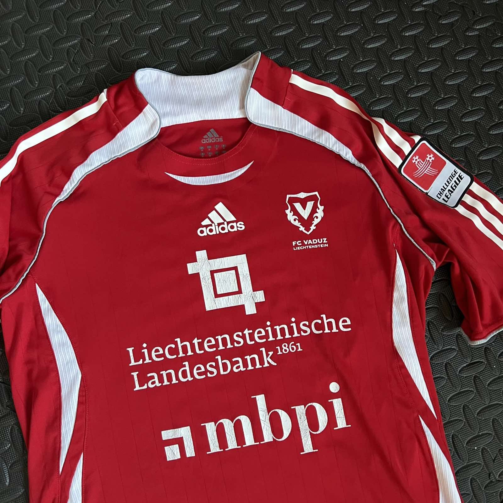 Adidas FC Vaduz Liechtenstein Match Worn Signed Jersey Sc S Size US S / EU 44-46 / 1 - 4 Thumbnail