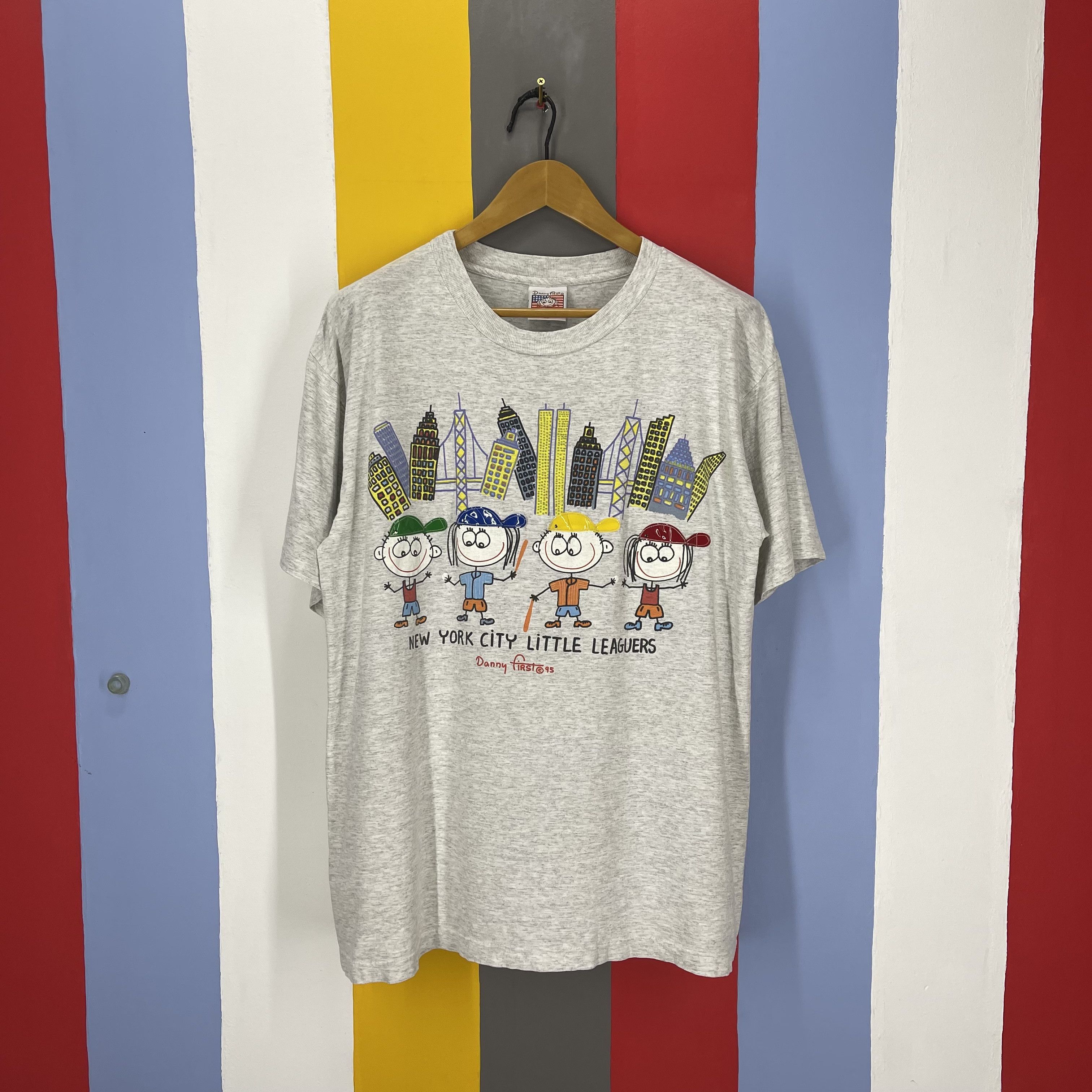 Vintage 1995 Vintage DANNY FIRST Crew Neck T Shirt #1463/AY Size US L / EU 52-54 / 3 - 1 Thumbnail