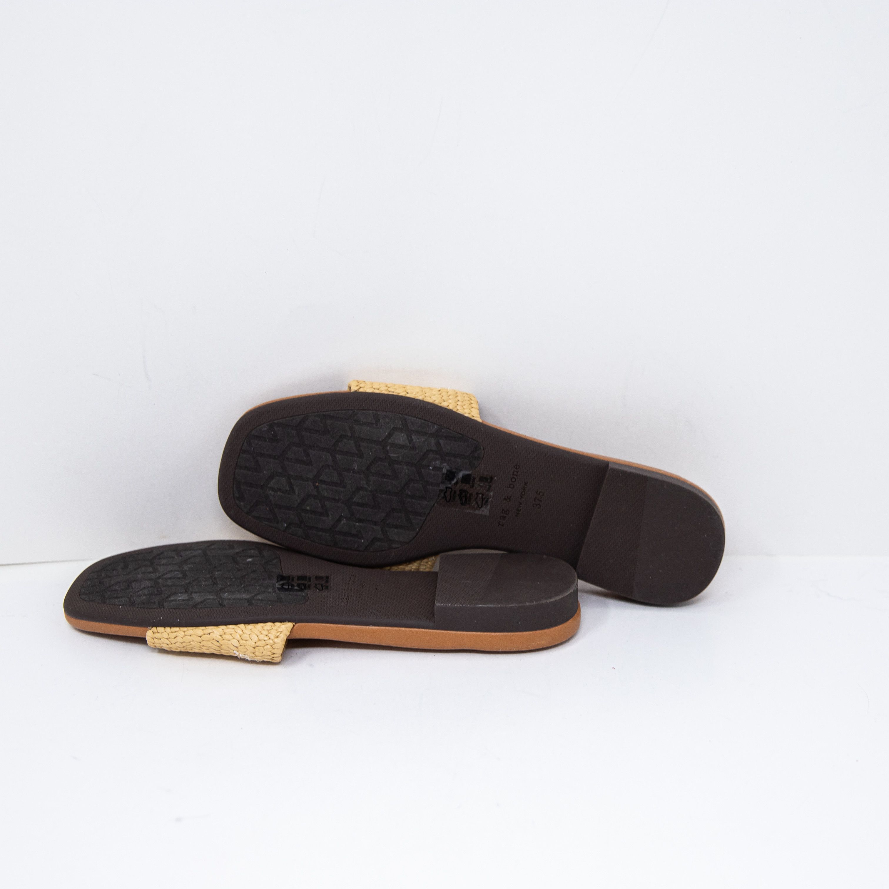 Rag & Bone NEW Rag & Bone Ellie Slide Woven Straw Size US 7.5 / IT 37.5 - 4 Thumbnail