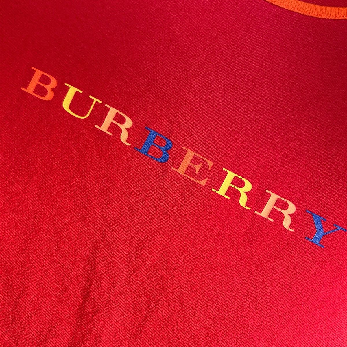 Burberry Vintage Red Burberry Spellout T Shirt Size XS / US 0-2 / IT 36-38 - 11 Thumbnail