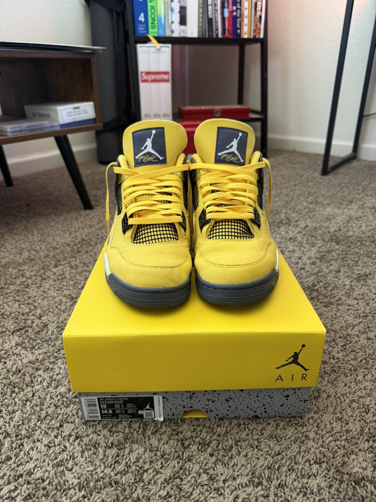 Jordan Brand 2021 Jordan 4 Lightning Size 13 Size US 13 / EU 46 - 2 Thumbnail